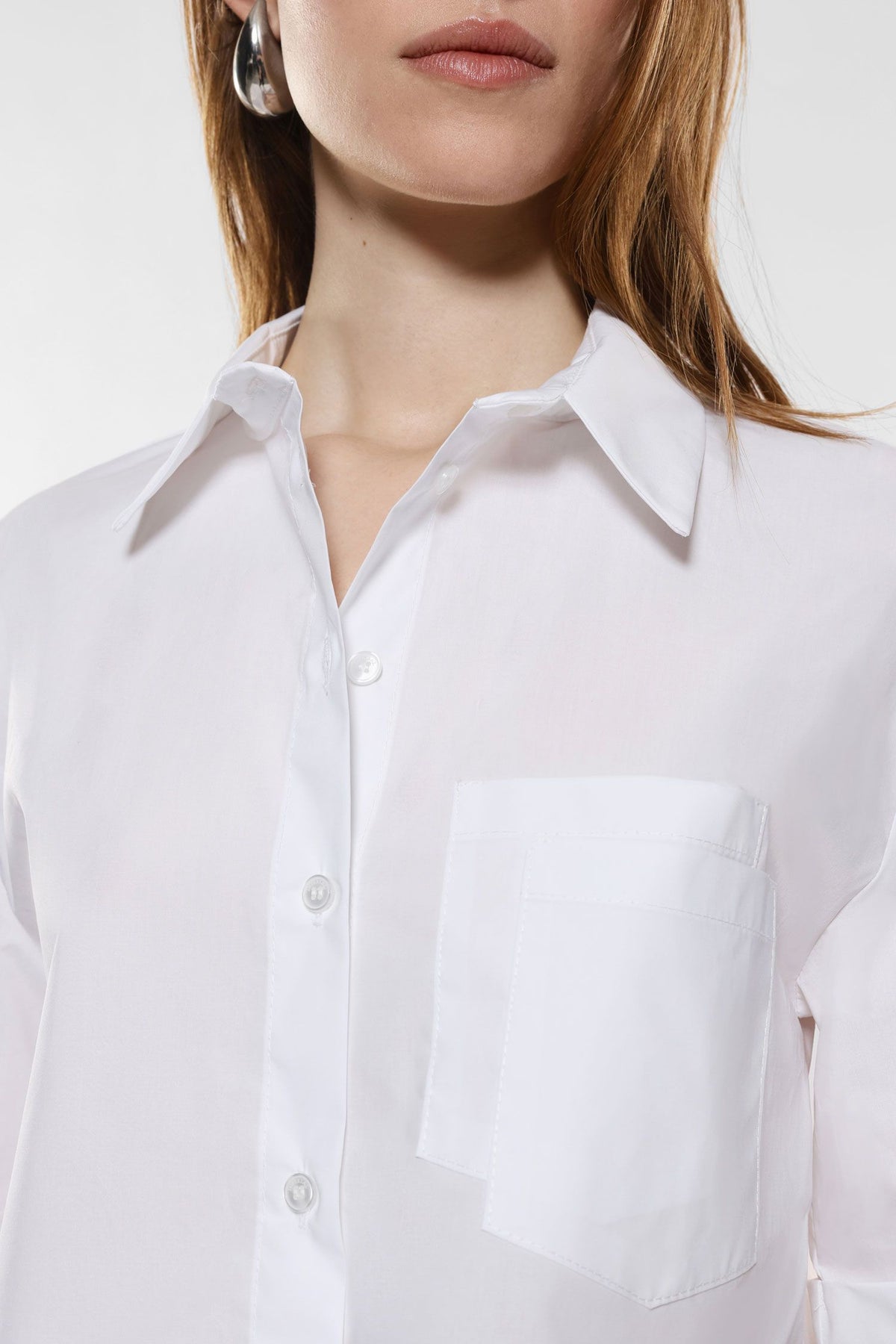 Cropped Cotton Shirt