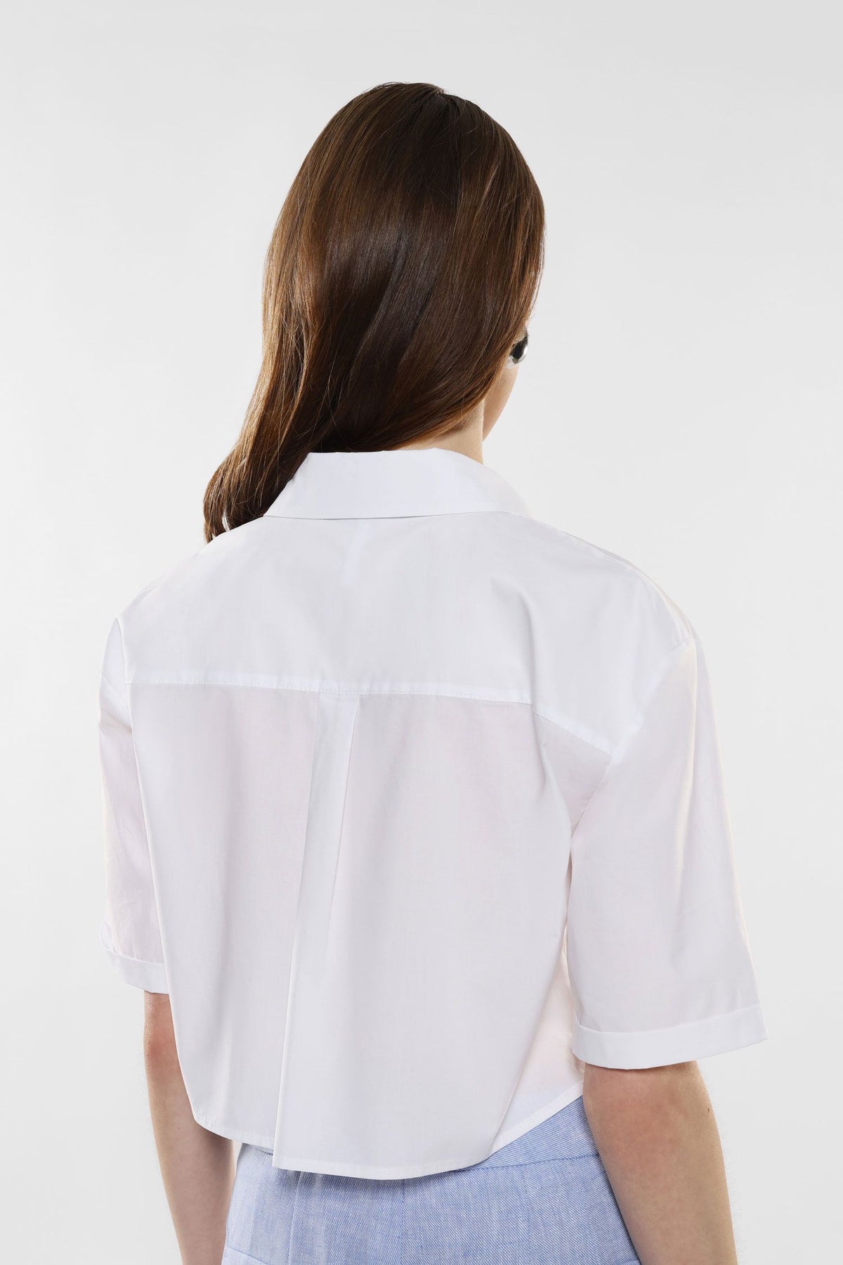 Cropped Cotton Shirt