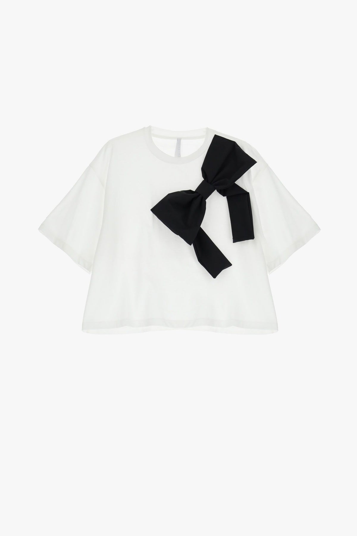 T-shirt with Contrasting Bow