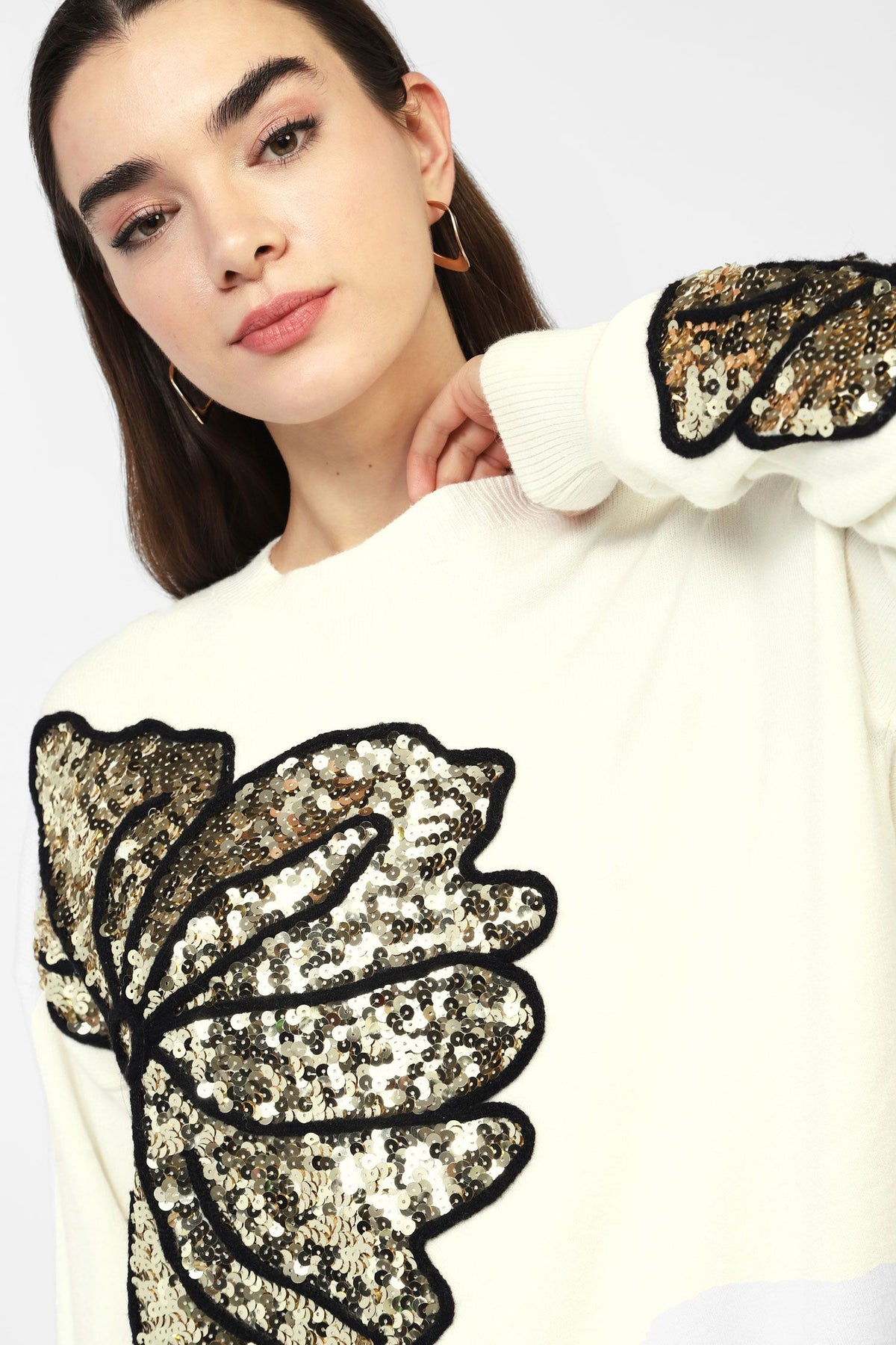 Pull à paillettes