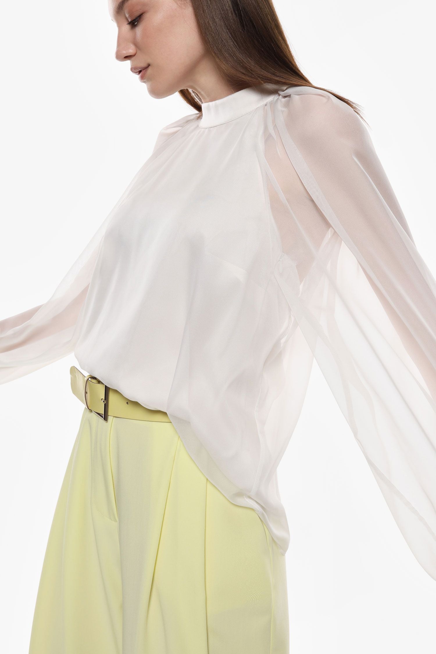Sheer Detail Blouse