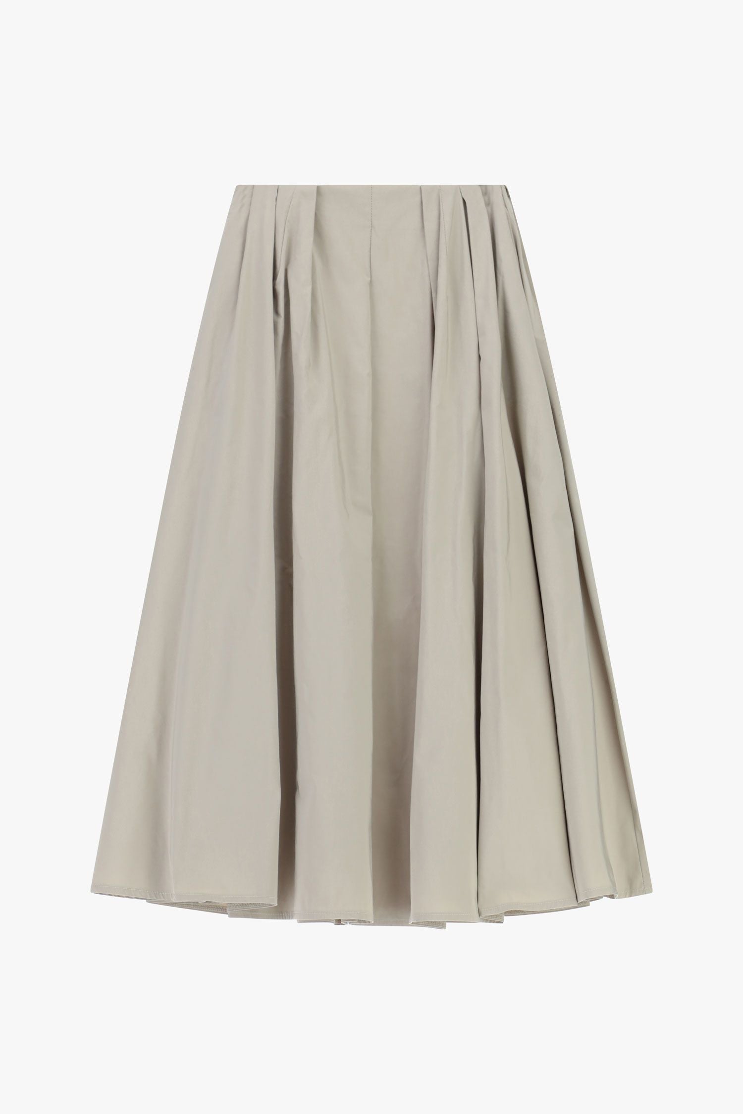 Jupe mi-longue plissée