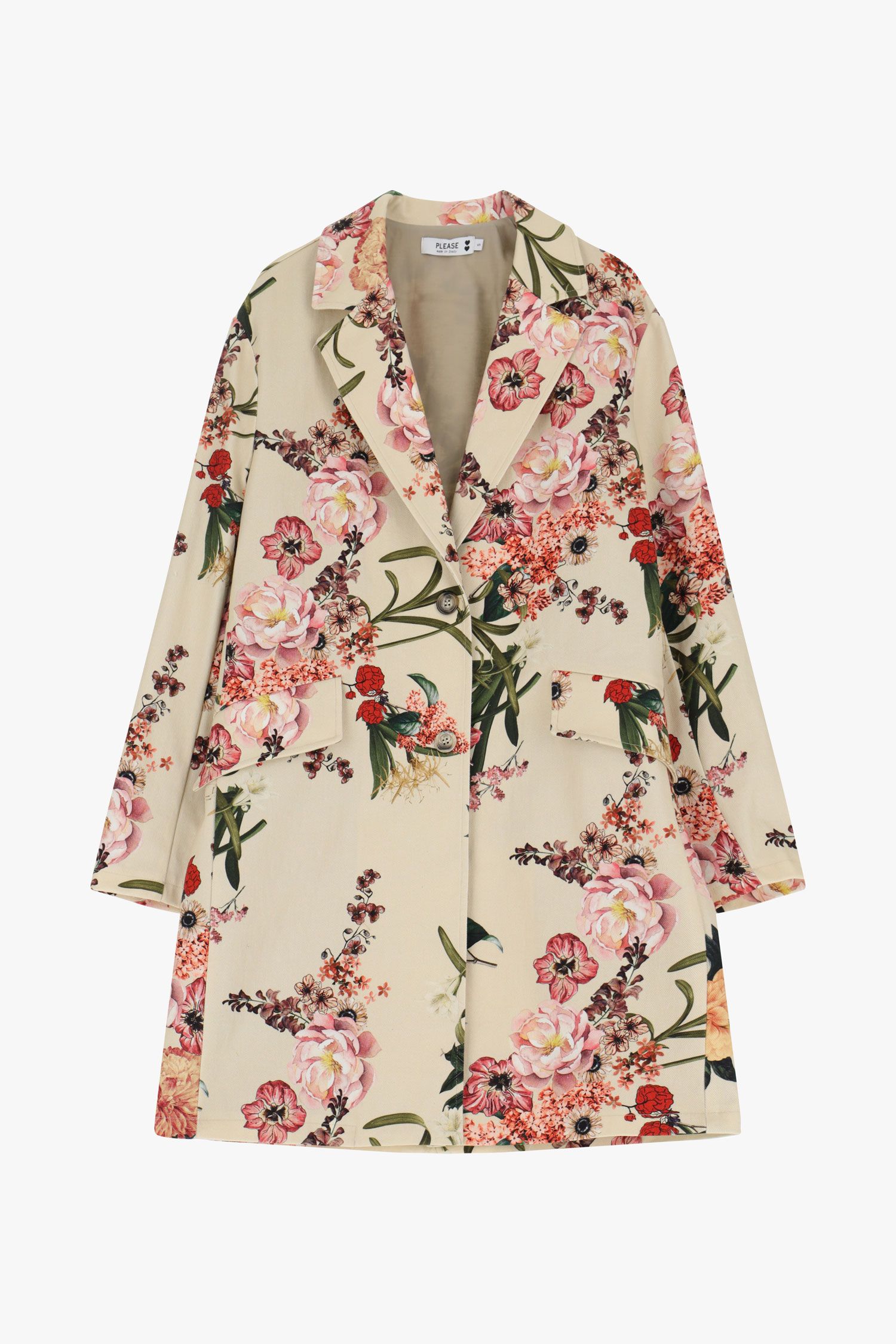 Manteau à imprimé floral