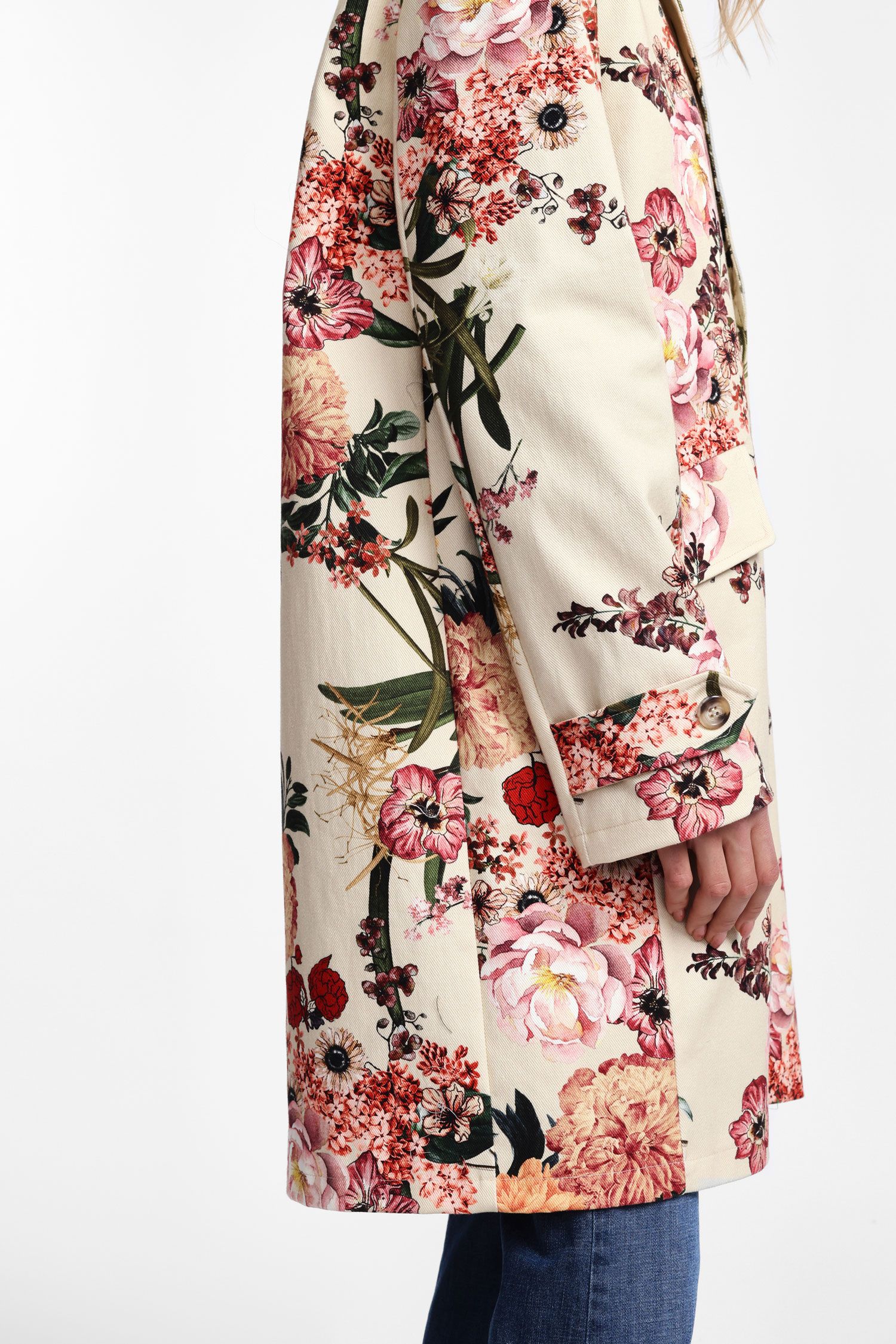 Floral Print Coat