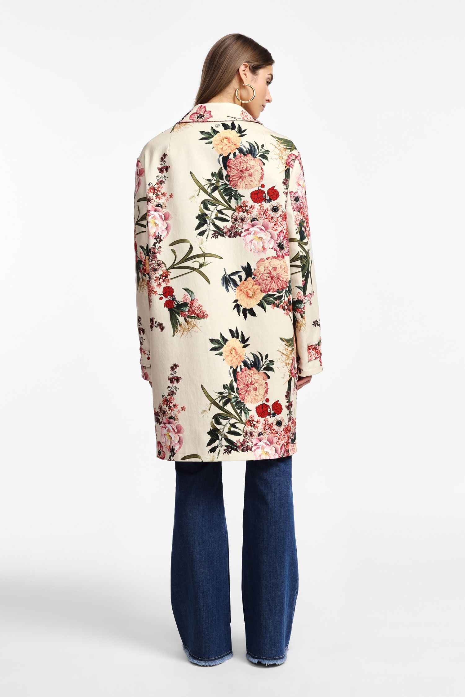 Manteau à imprimé floral