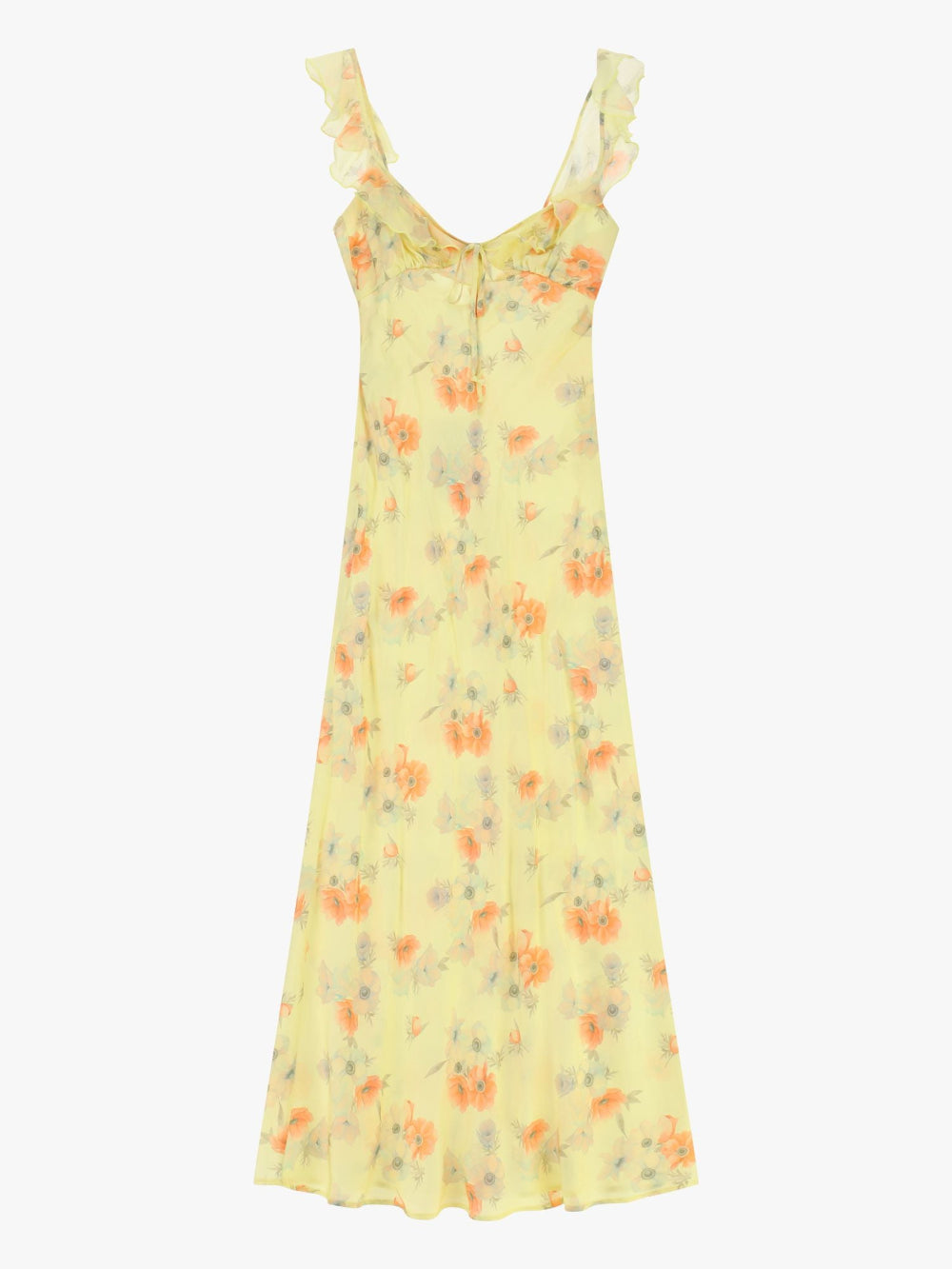 Maxi Dress with Ruffle Straps