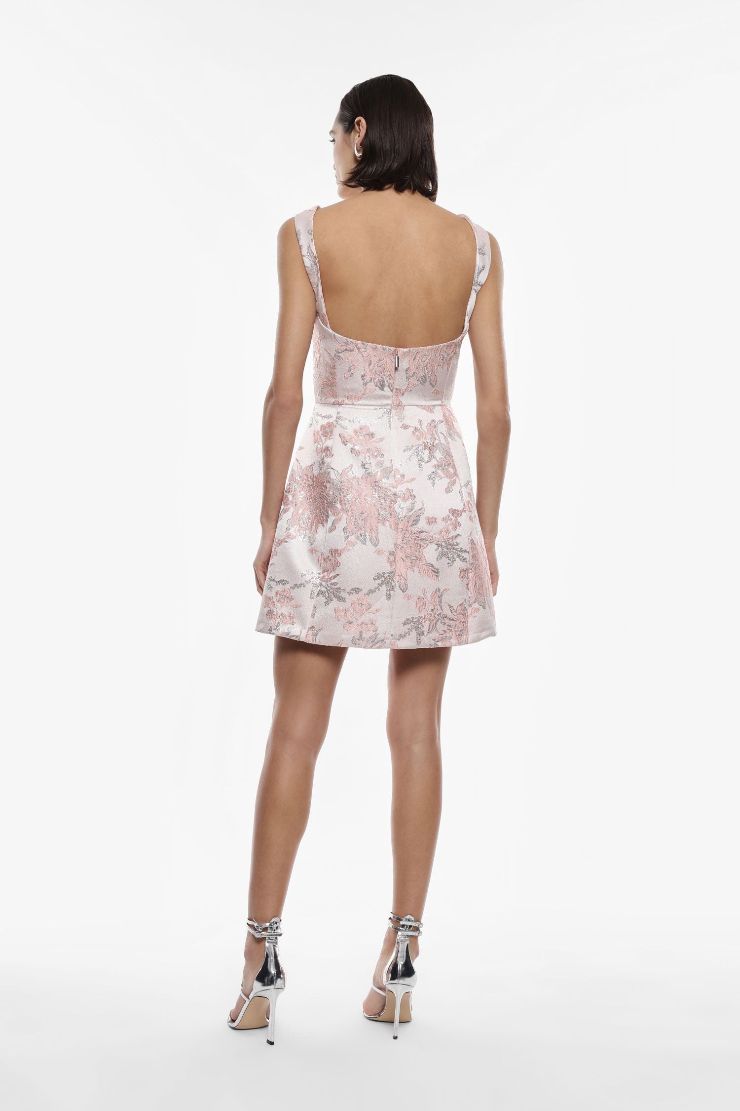 Robe courte imprimée à bretelles