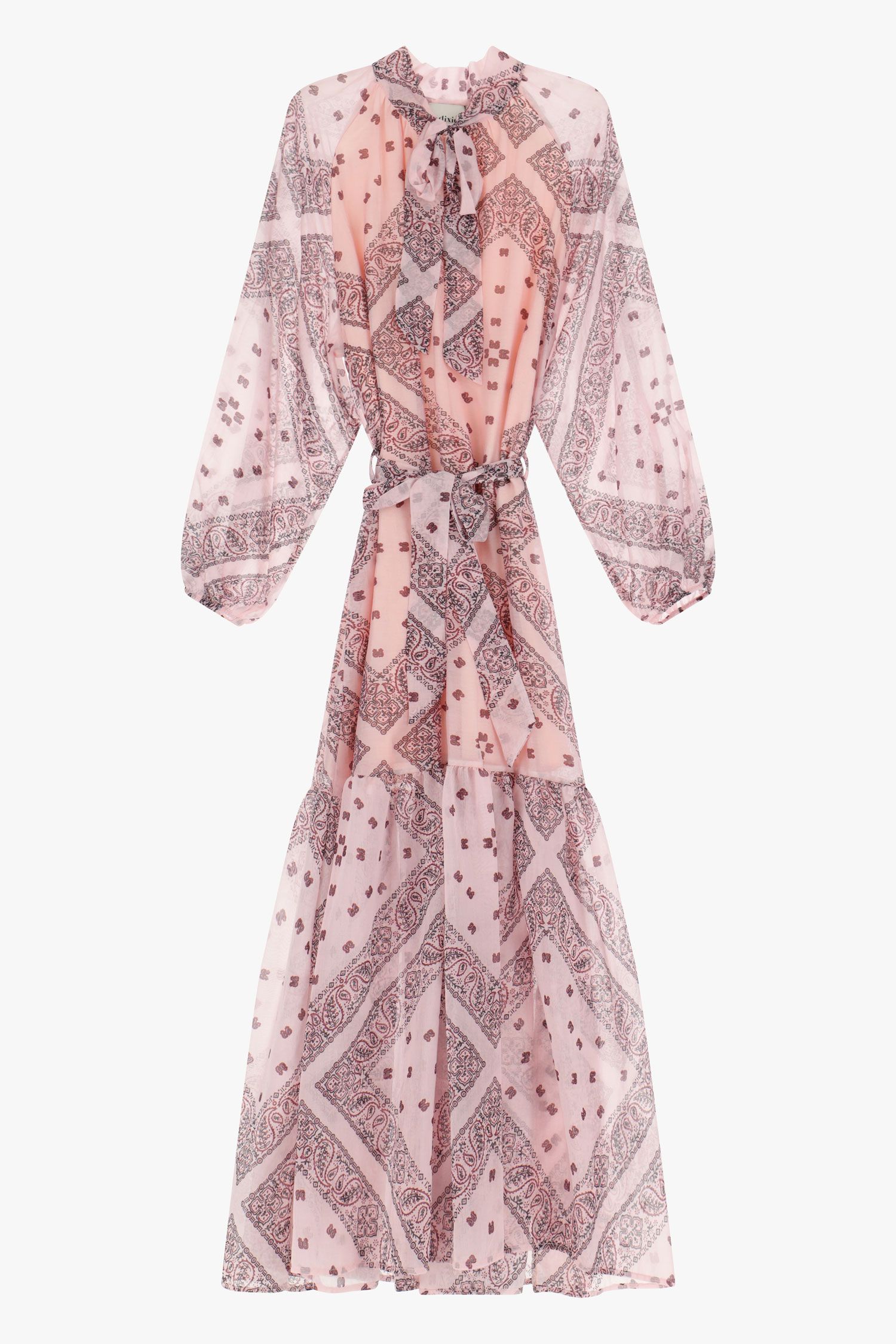 Belted Printed Dress