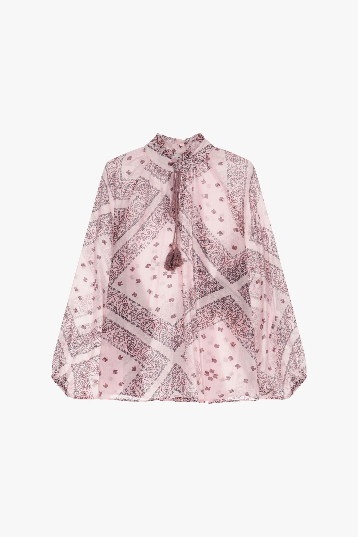 Chemise avec imprimé et col coréen