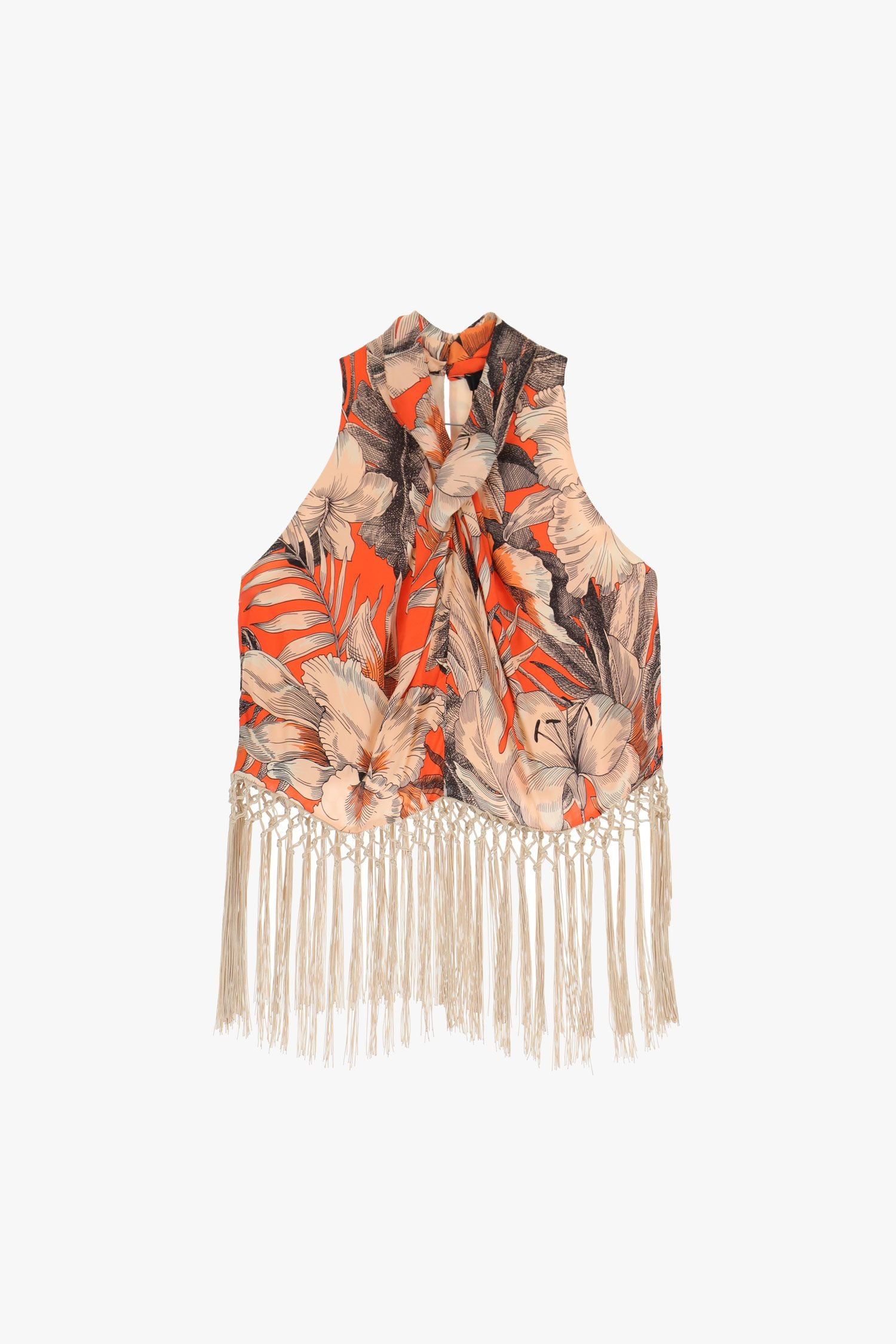 Crossover Floral Top