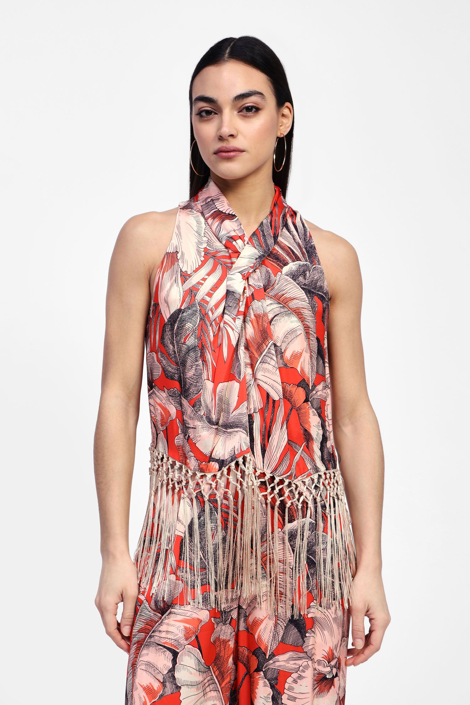 Crossover Floral Top