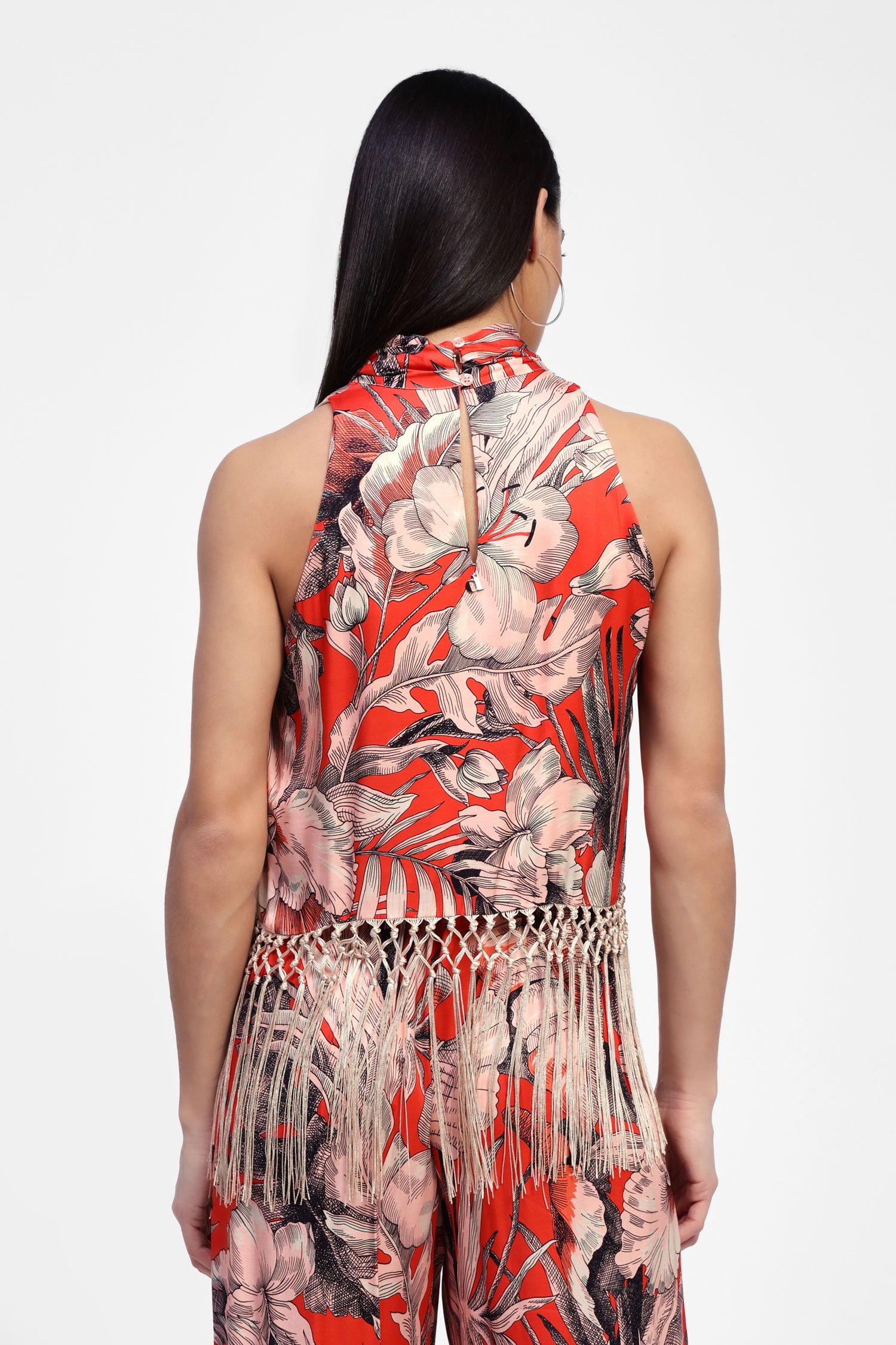 Crossover Floral Top