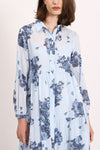 Floral-print shirt dress