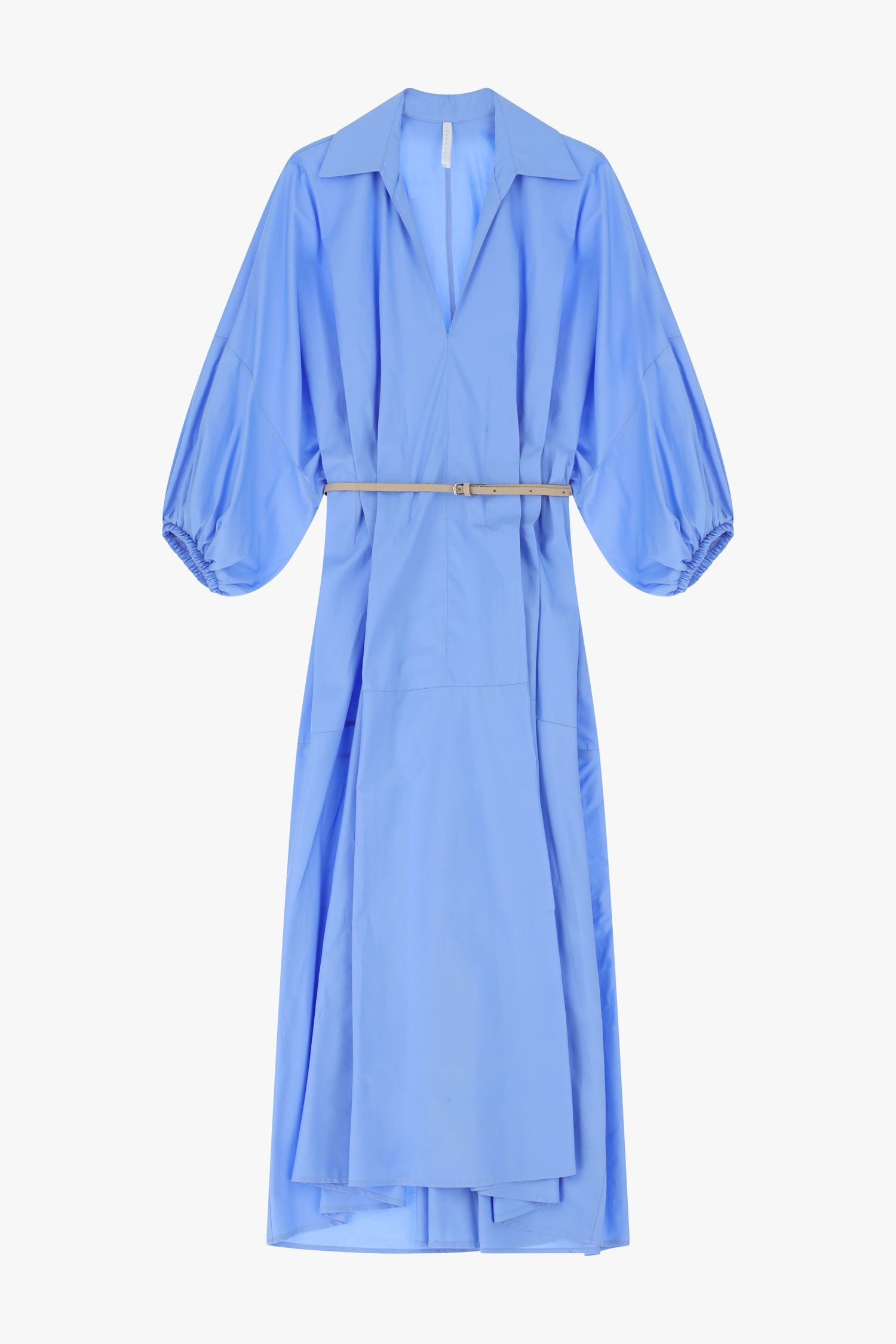 Robe longue ceinturée