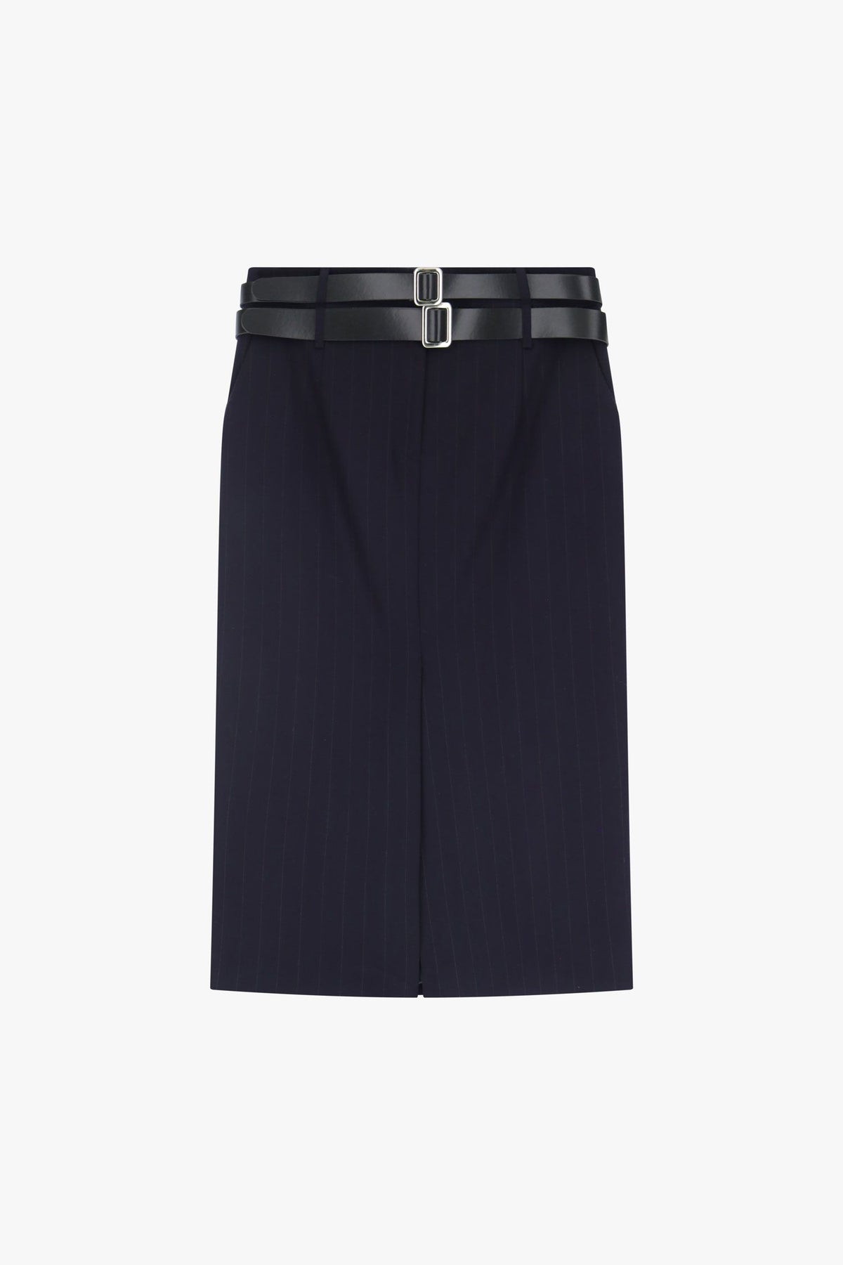 Pinstripe Midi Skirt