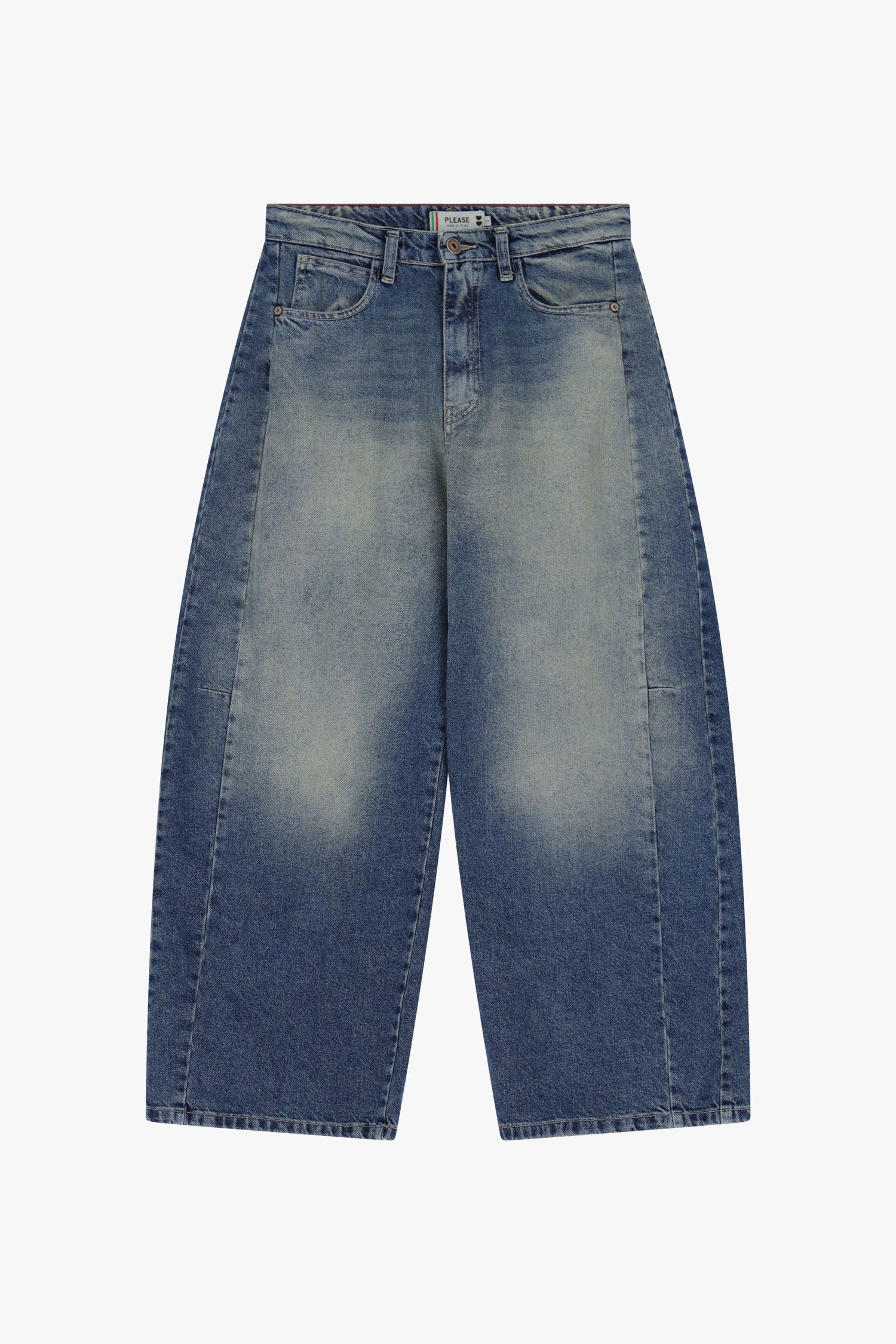 Mid-Rise Wide Leg Jeans