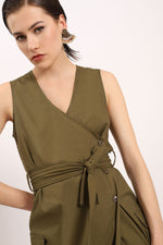 Belted Wrap Dress