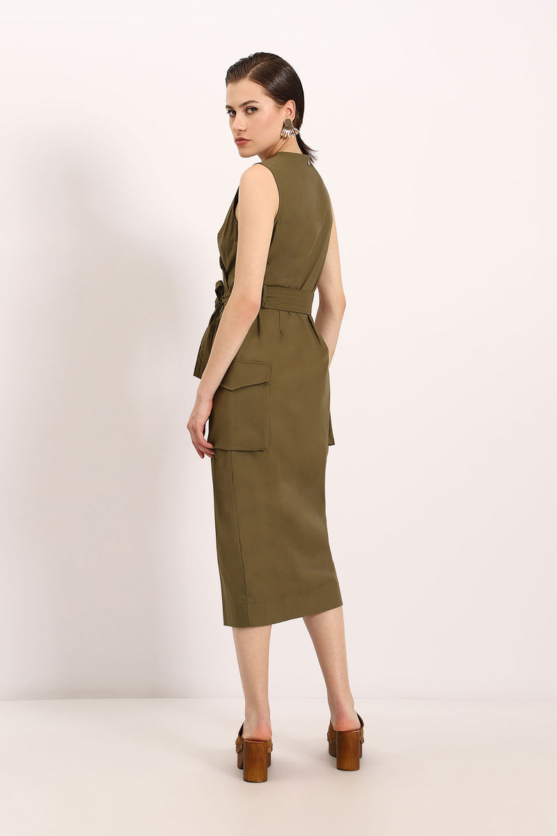 Belted Wrap Dress