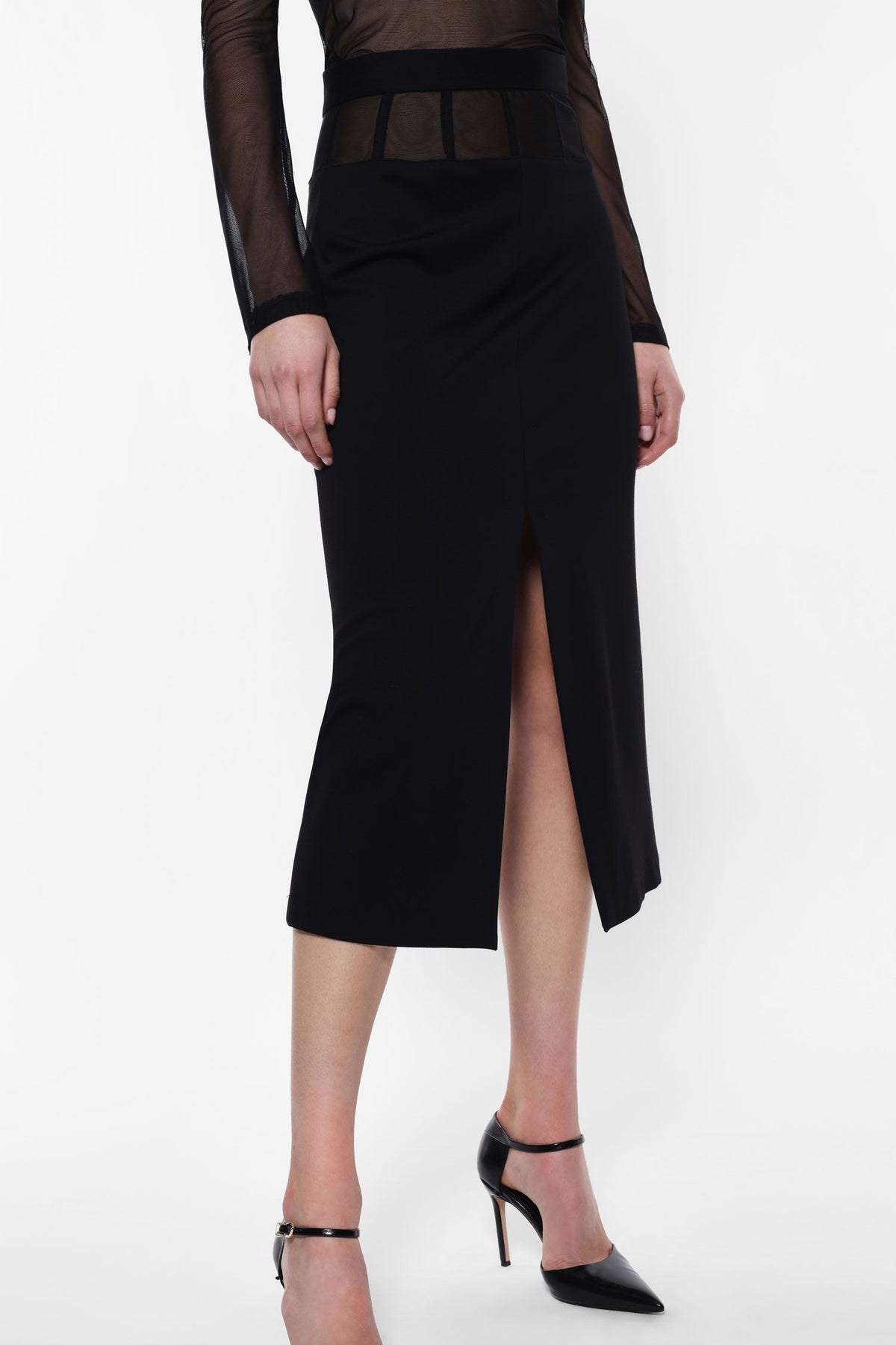 Skirt with Sheer Detail