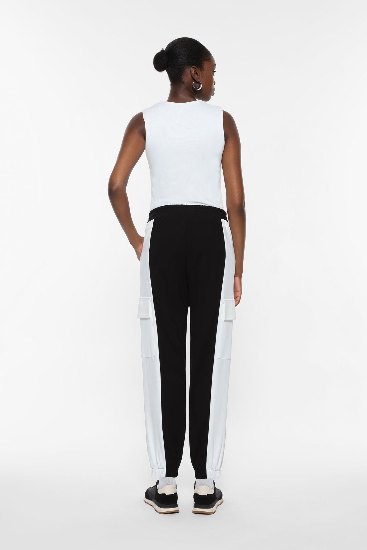 Pantalon de jogging bicolore