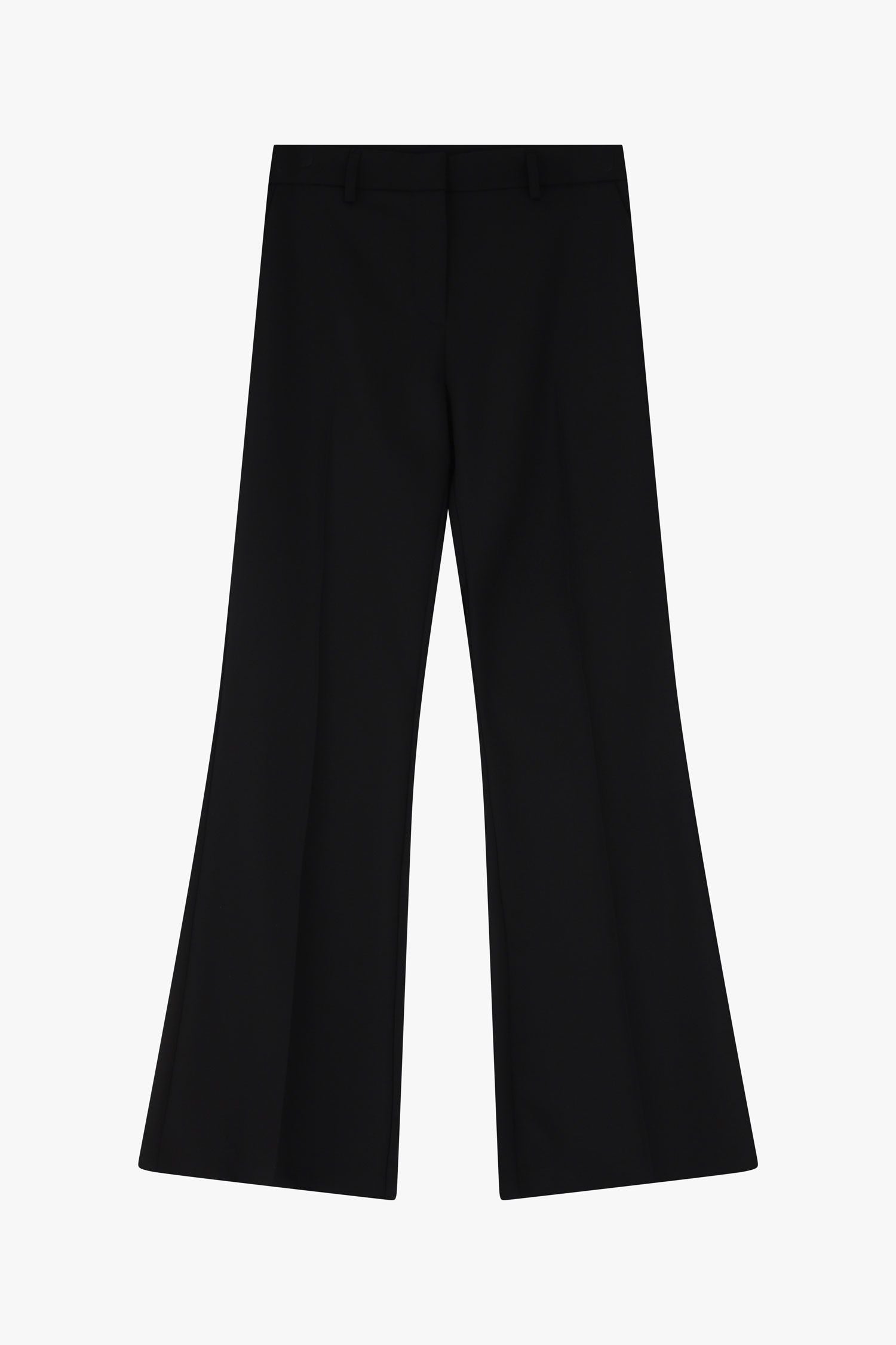 High-Waisted Flared Trousers