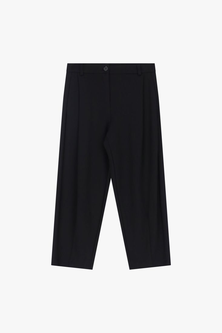 Wide-Leg Trousers With High Waist