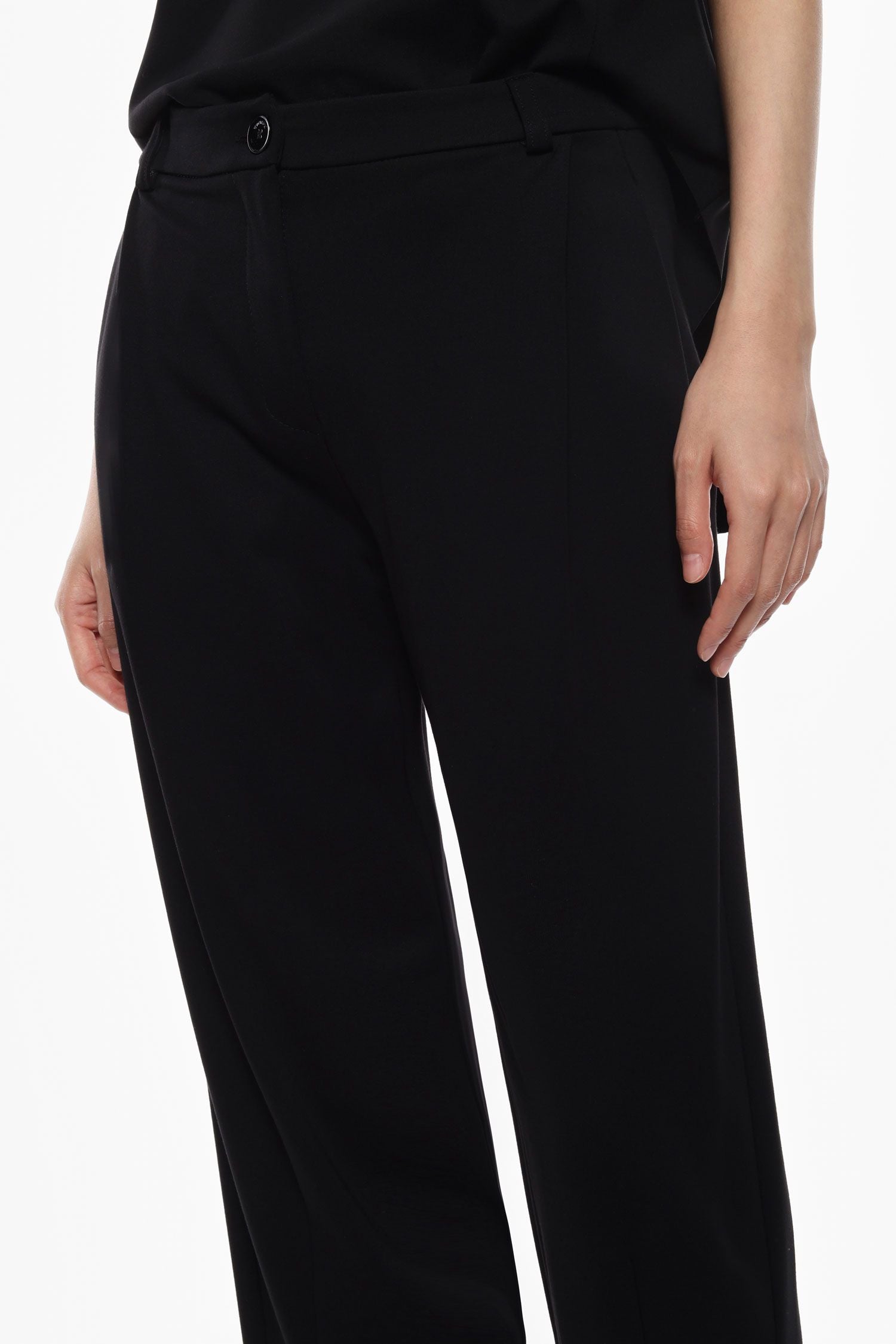 Pantalon large à taille haute