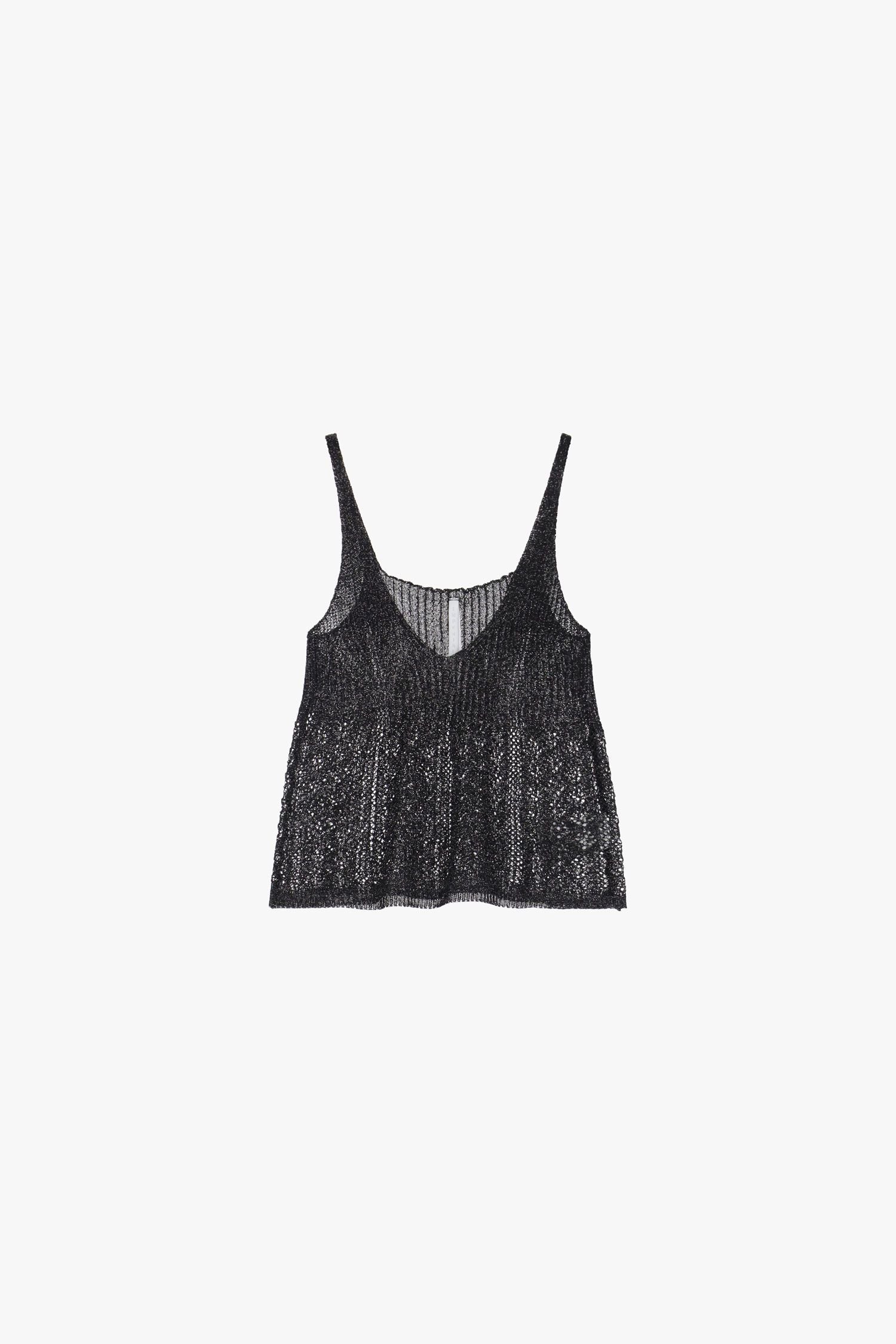Metallic Knit Top