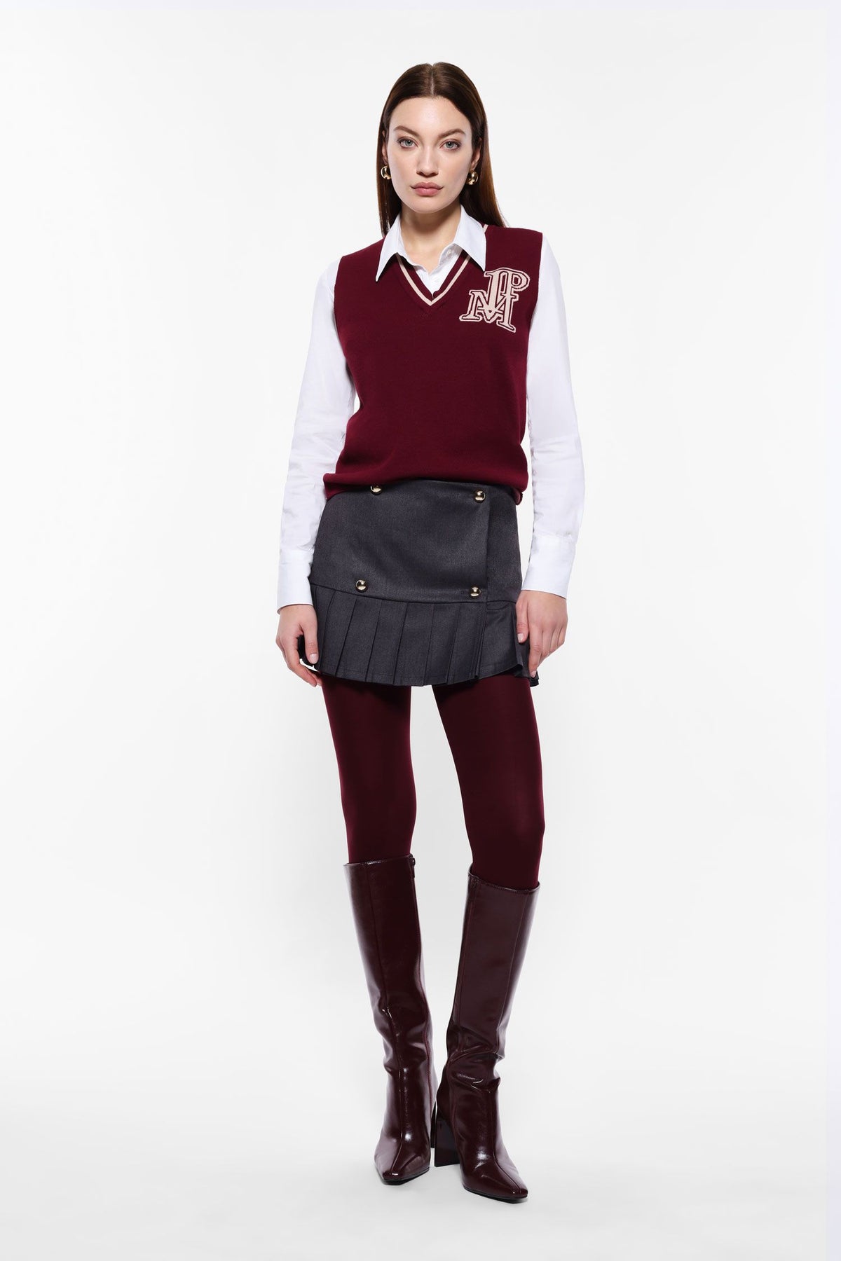 Pleated Skort