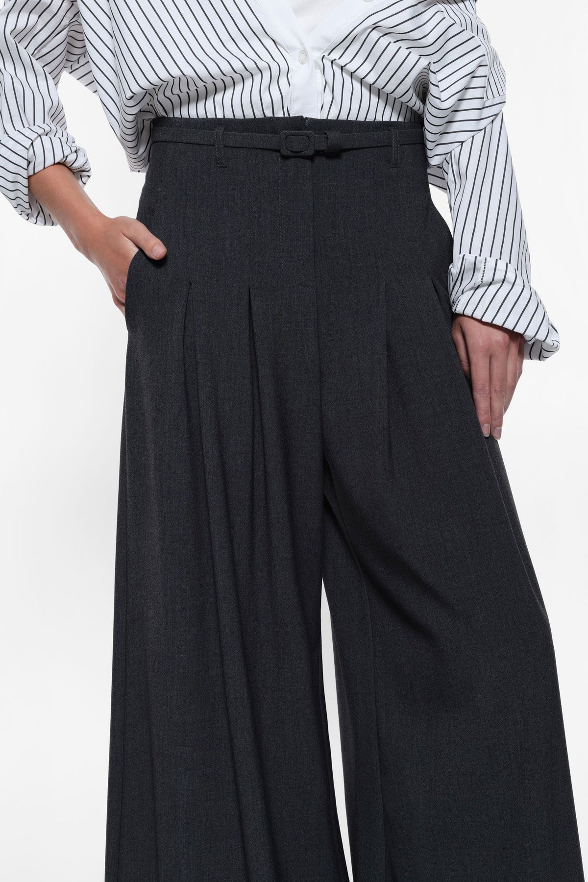 Belted Palazzo Trousers