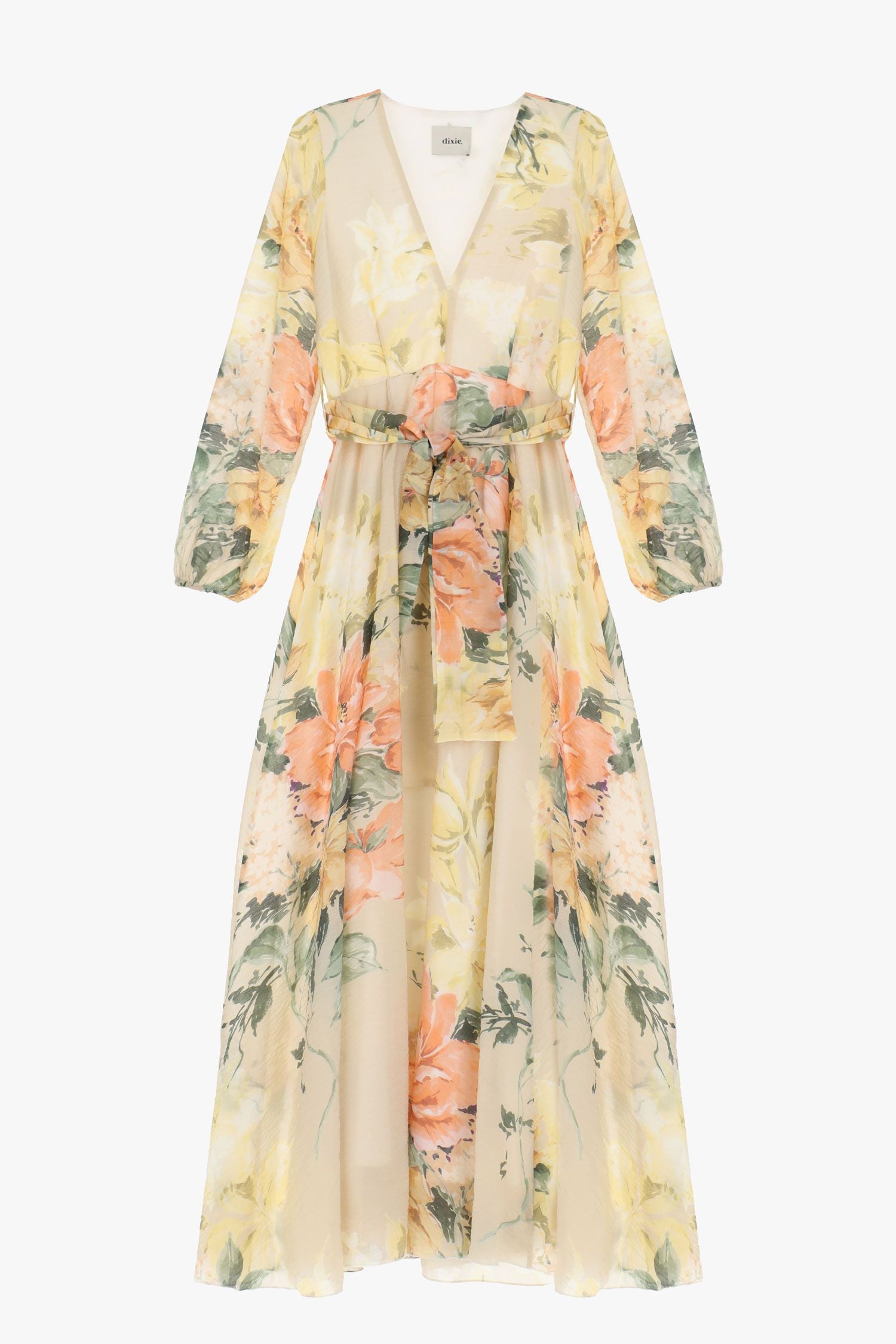 Belted Floral Dress