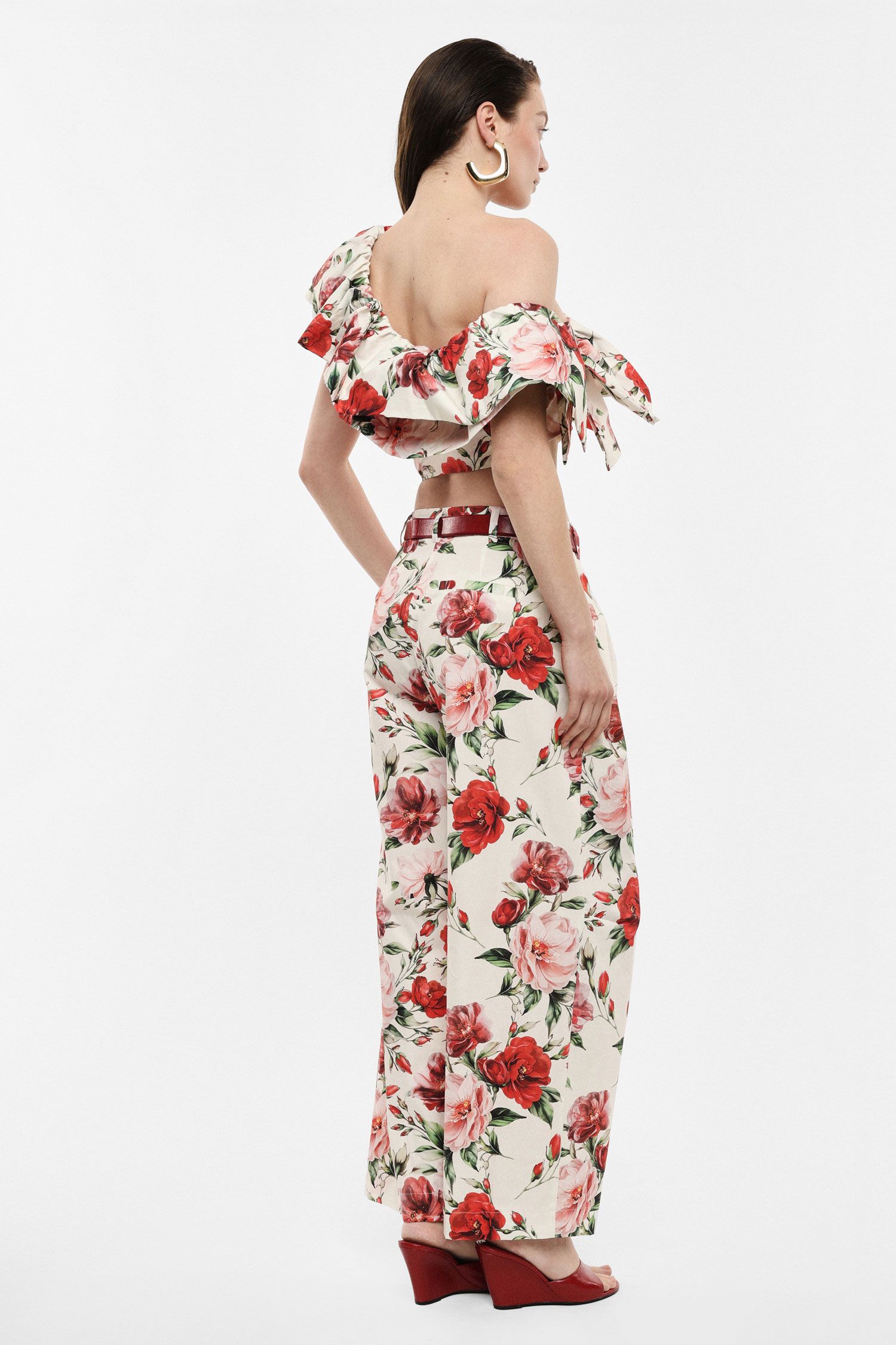 Floral Wide-Leg Pants