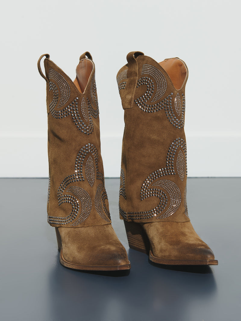 Bejeweled cowboy boot