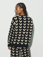 Graphic knit sweater
