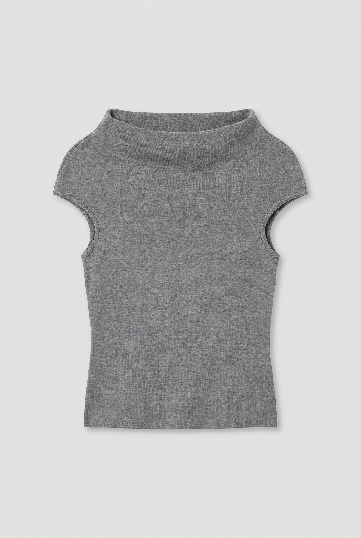 Grey knit top - Grey - flat lay