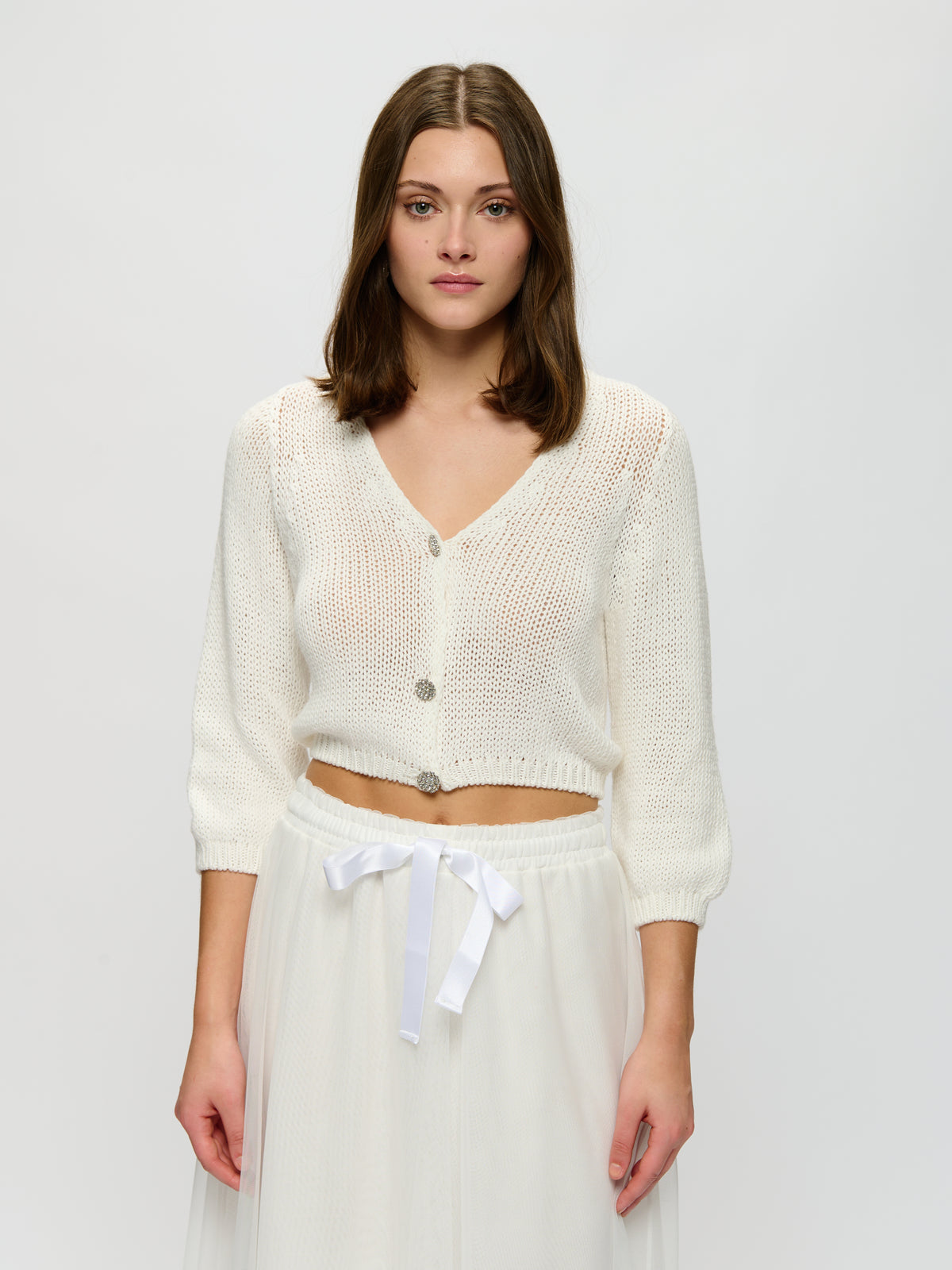 Round-Neck Knitted Sweater