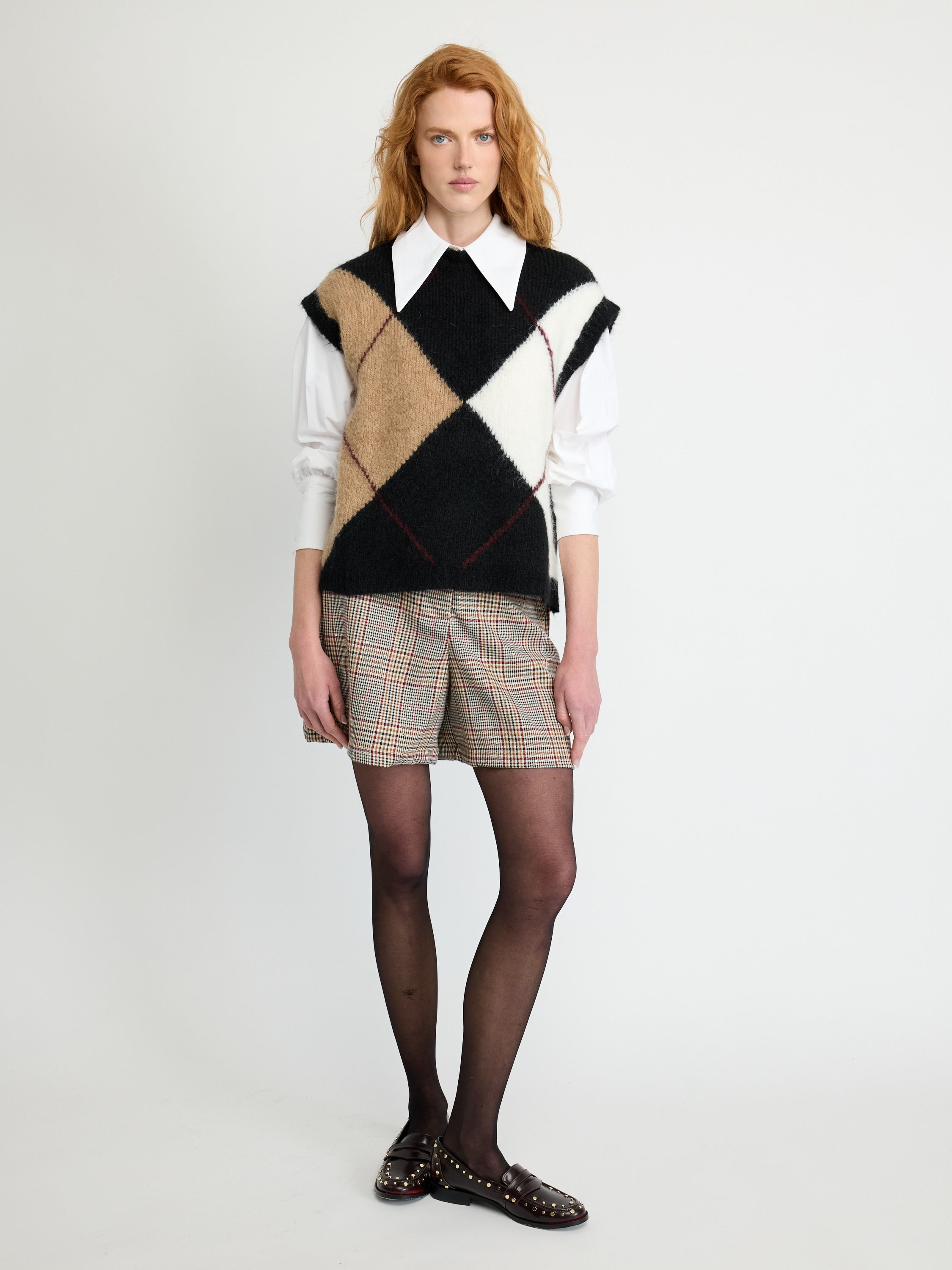 Argyle Knit Vest