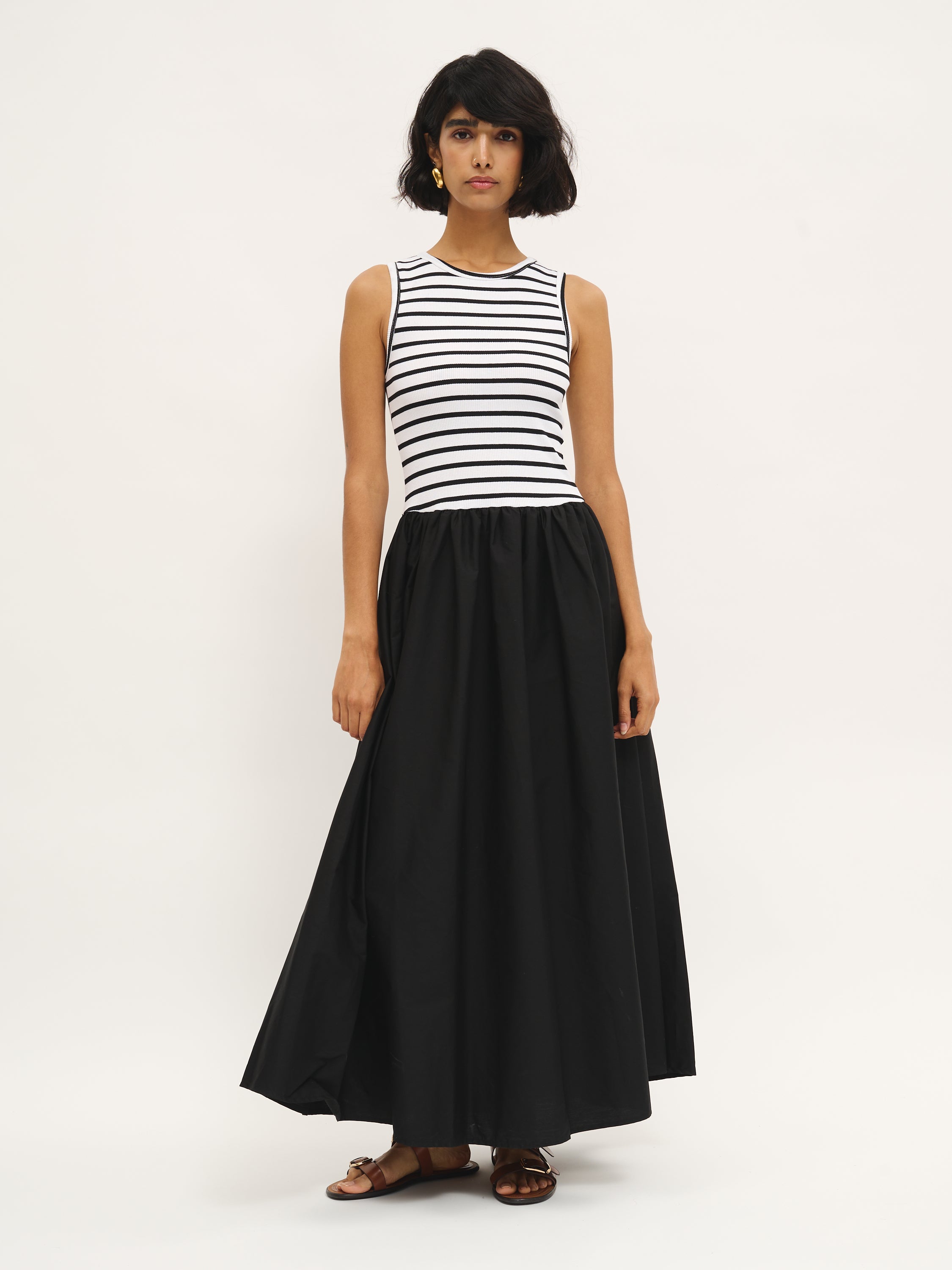 Striped Tank Poplin Dress