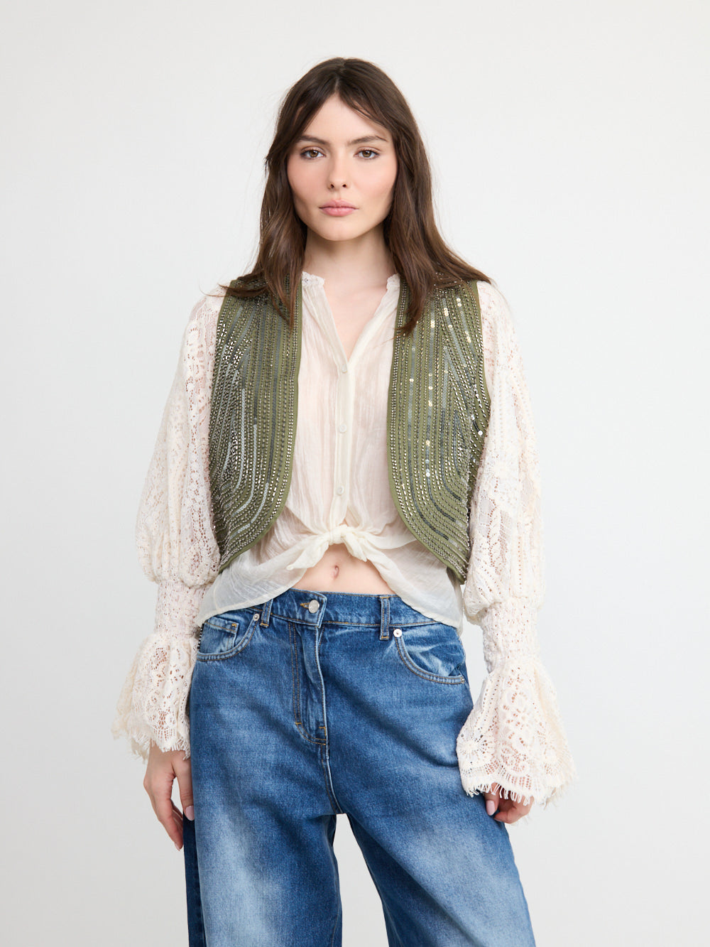Gilet orné