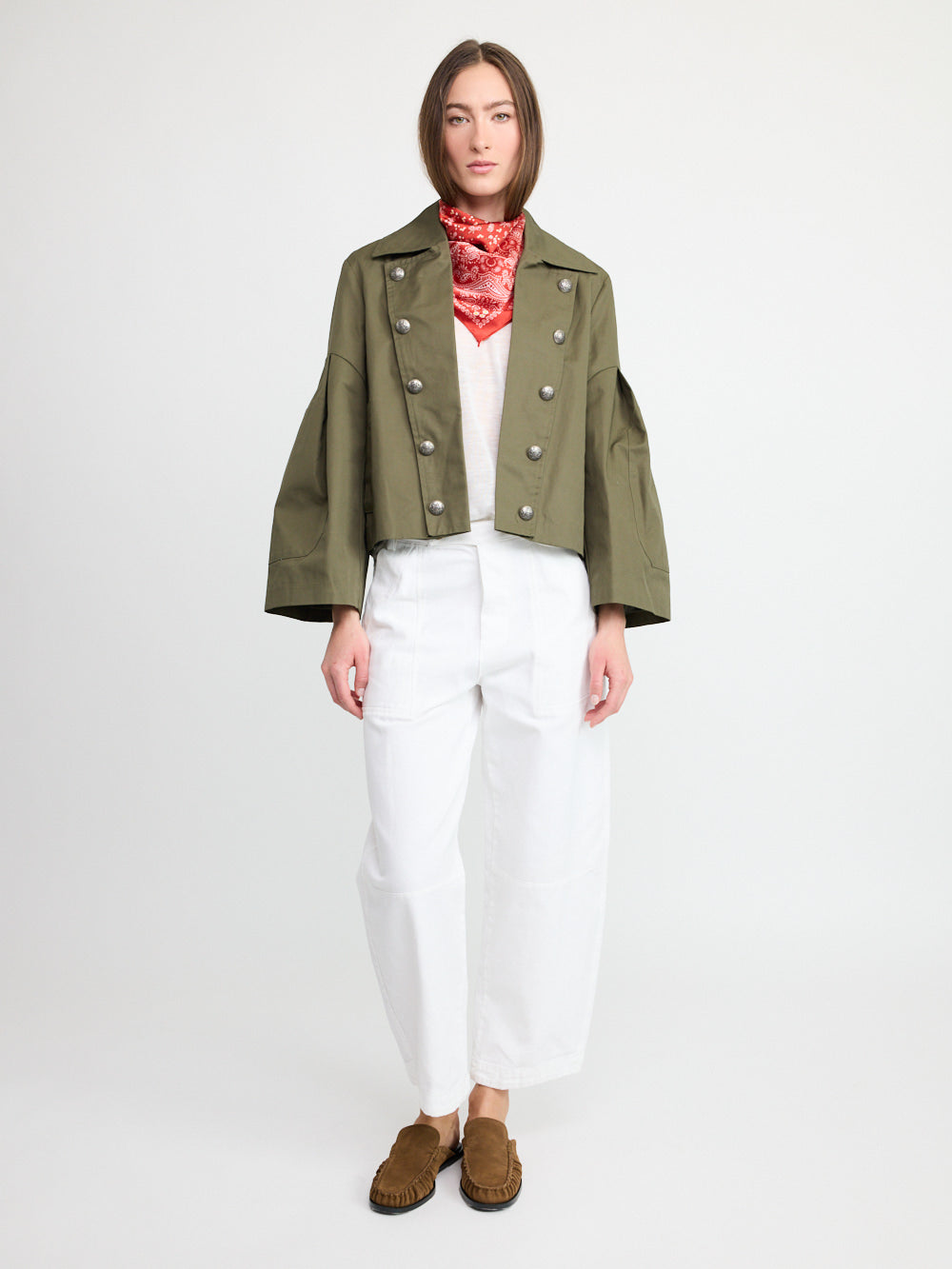 Veste de tailleur kaki