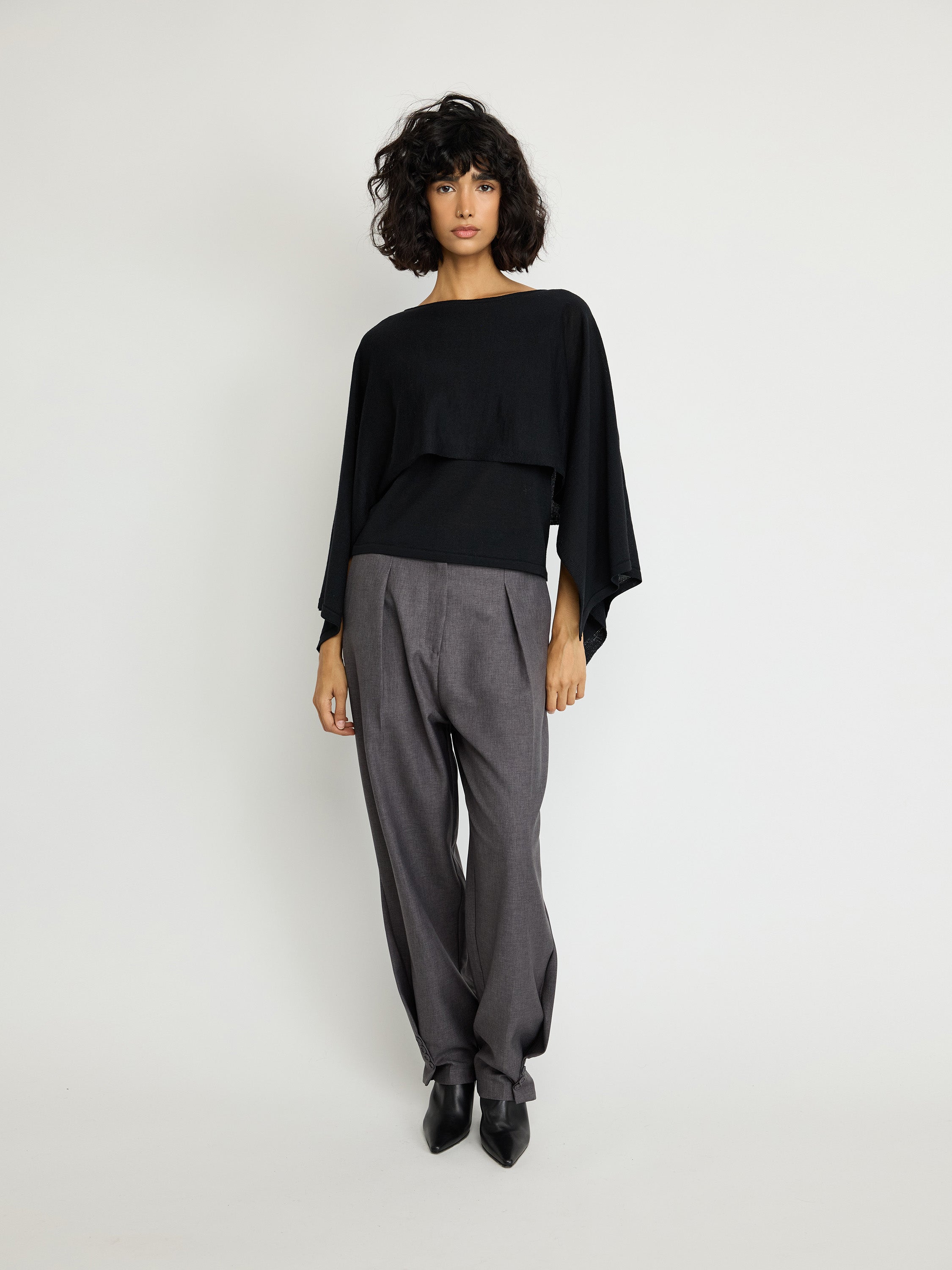 Double-Layer Knit Top