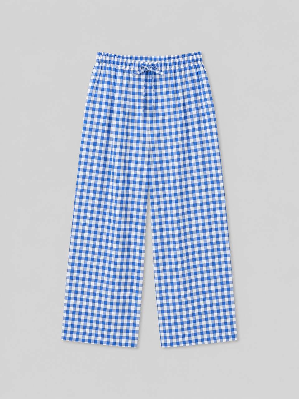 Gingham Wide Leg Pants