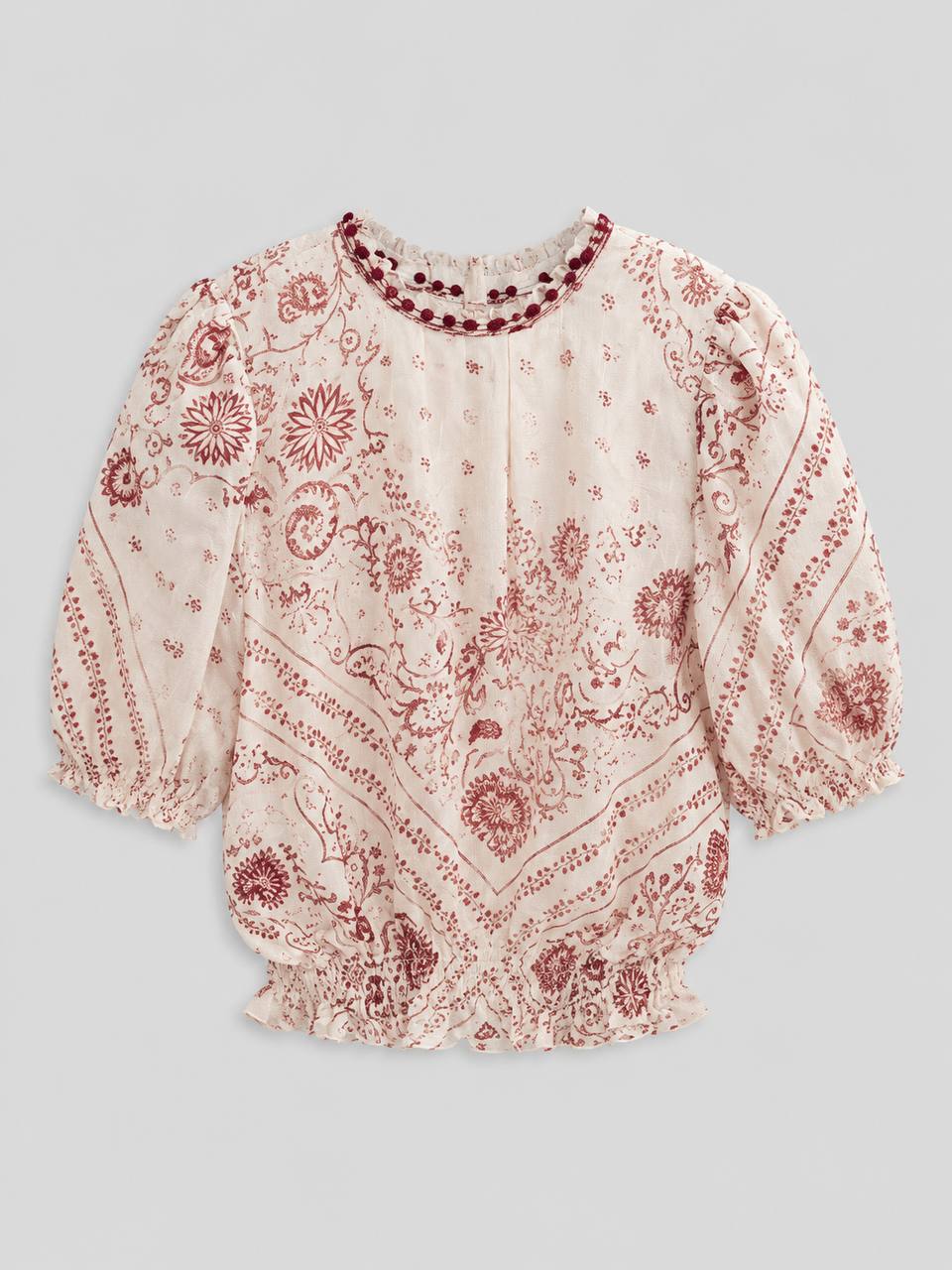 Paisley Print Blouse