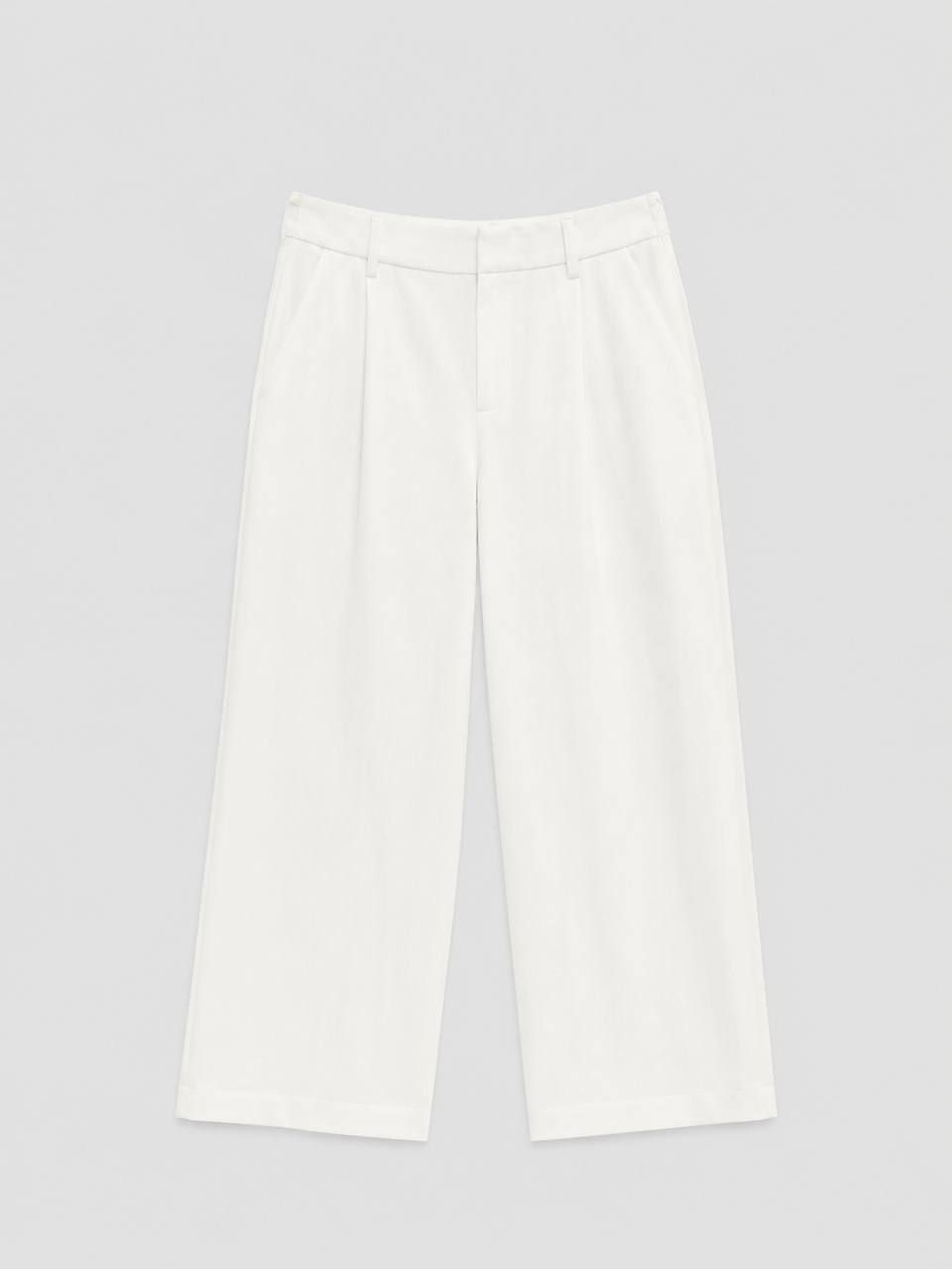White Wide-Leg Pants