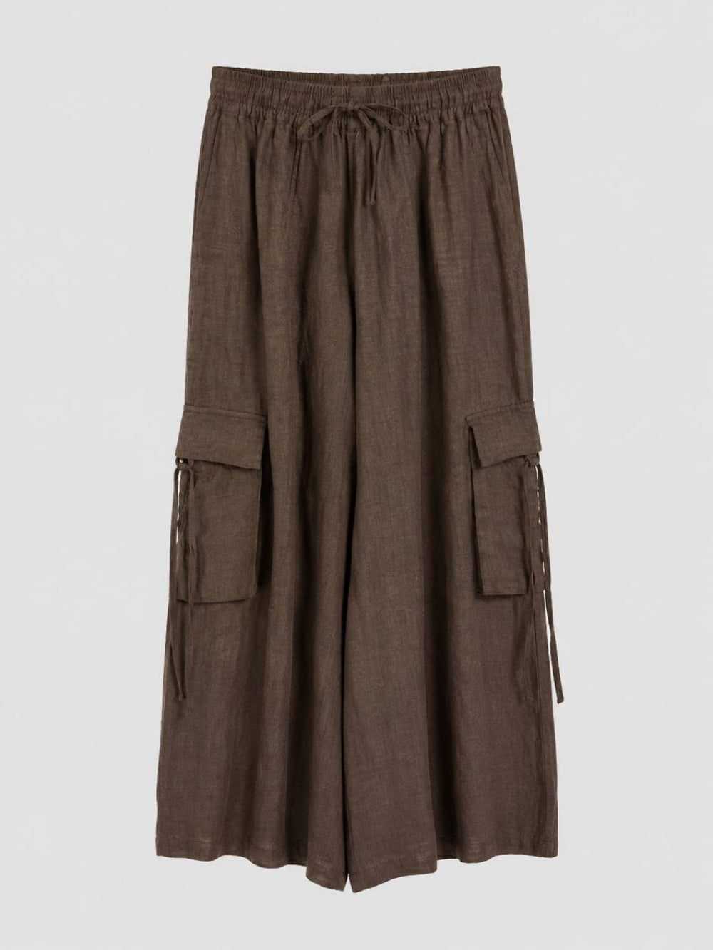 Wide-Leg Cargo Pants