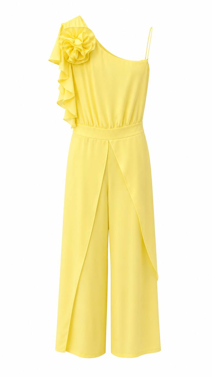 JUMPSUIT YELLOW FLORAL