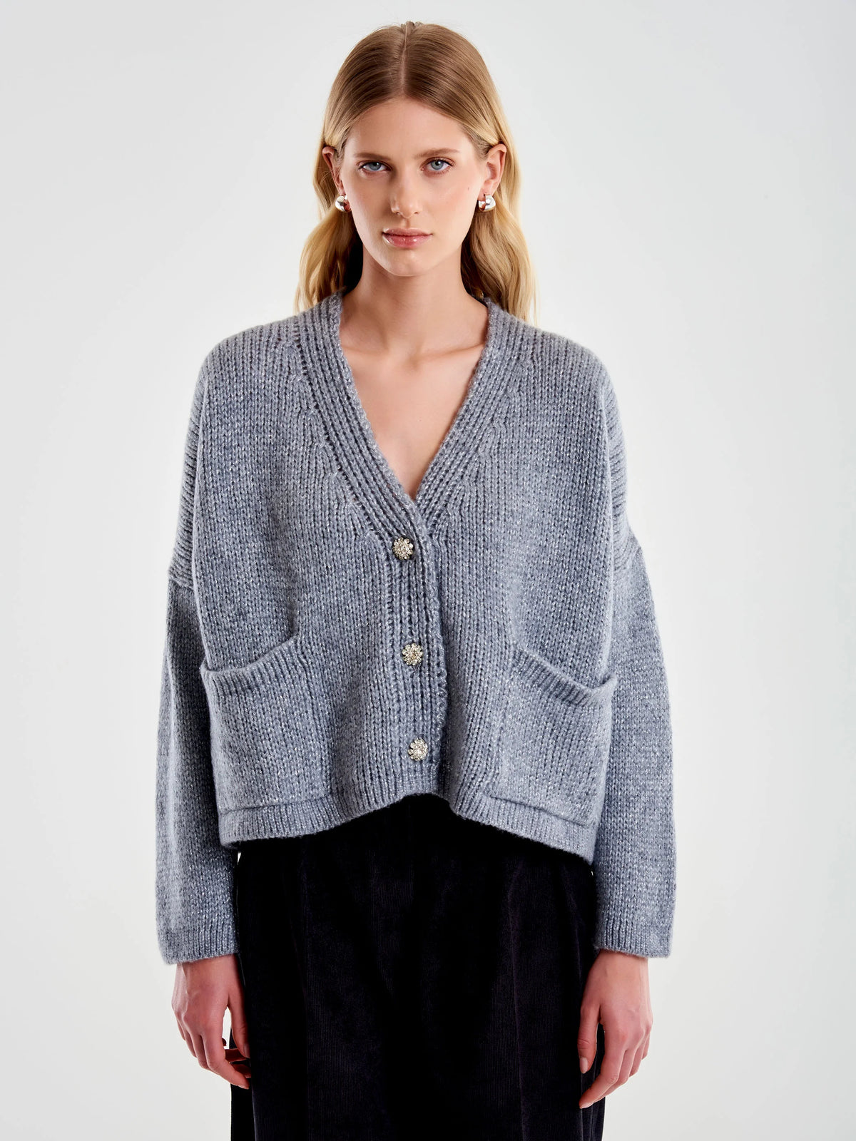 Cardigan en laine mélangée