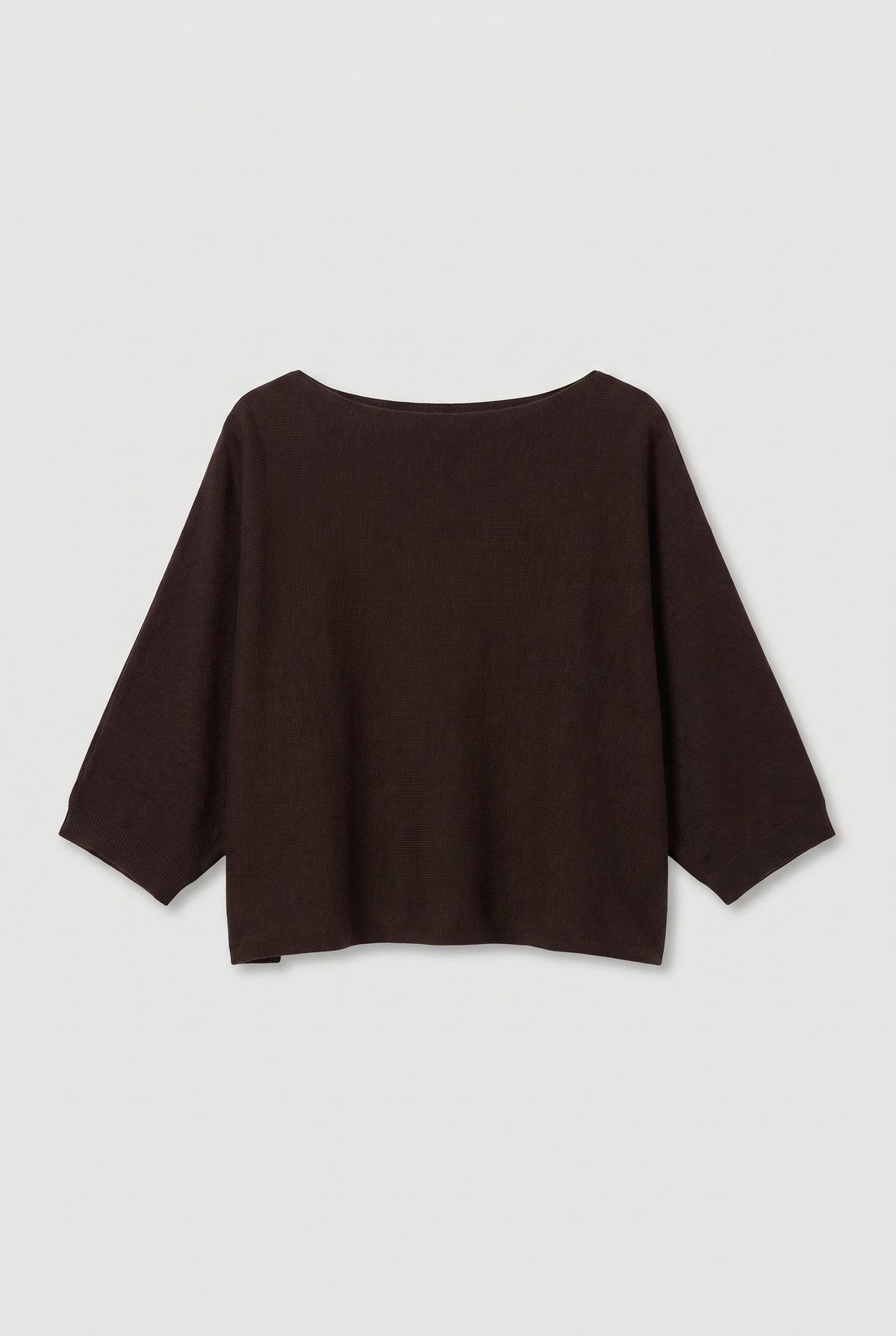 Brown batwing knit - Brown - flat lay