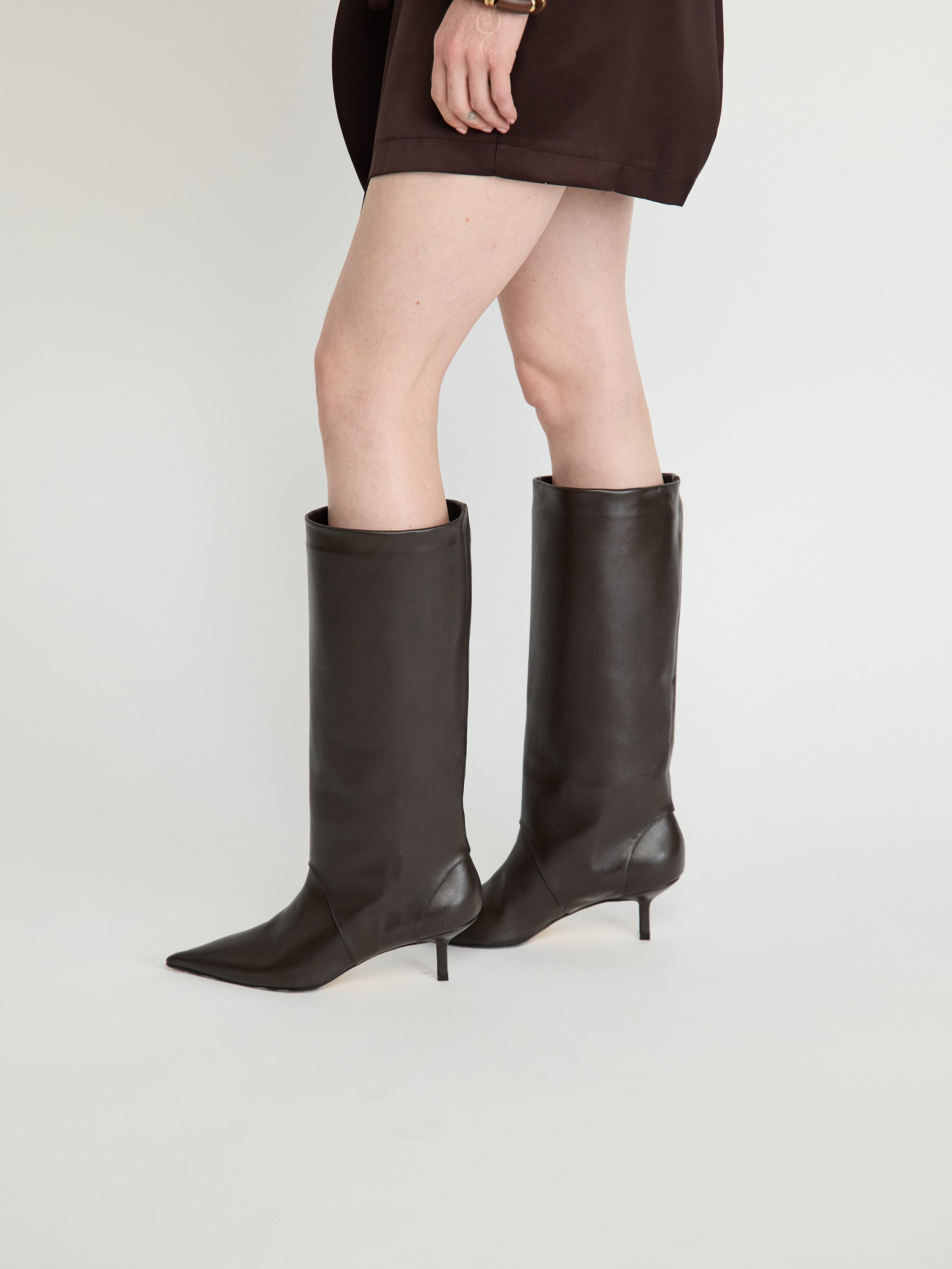 Leather Knee Boot