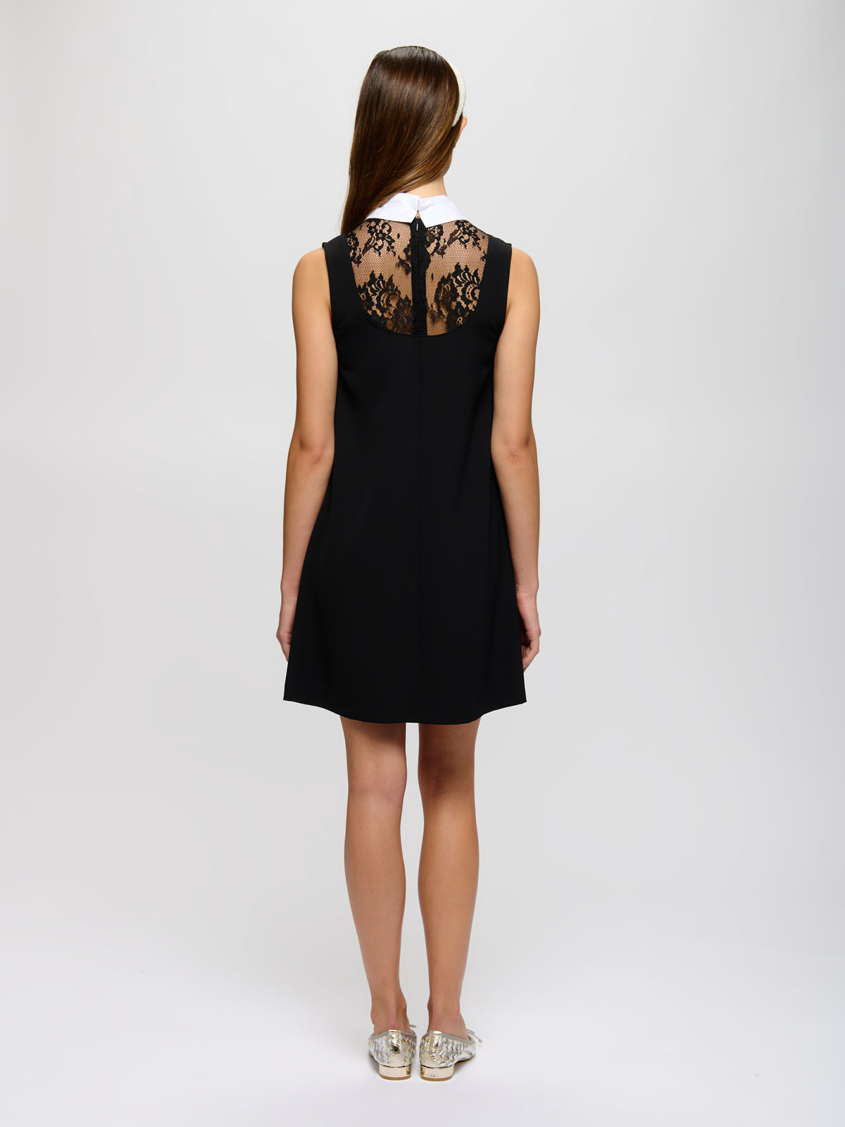 Shift Dress With Lace Detail